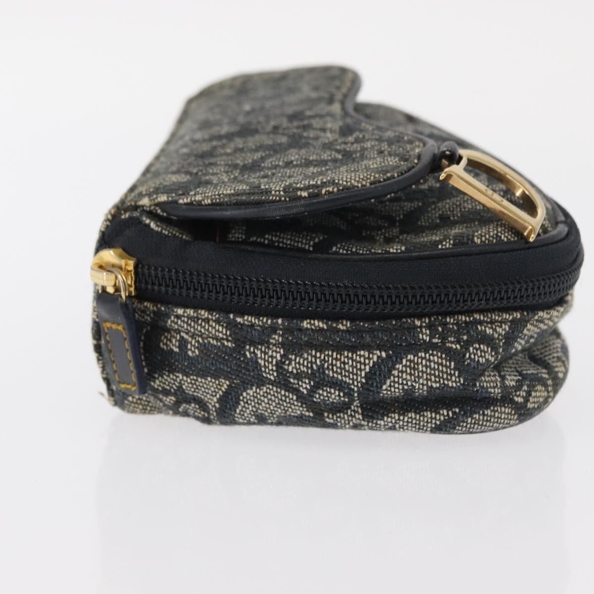 Dior Christian Dior Saddle Zip Pouch Diorissimo Canvas Size ONE SIZE - 4 Thumbnail