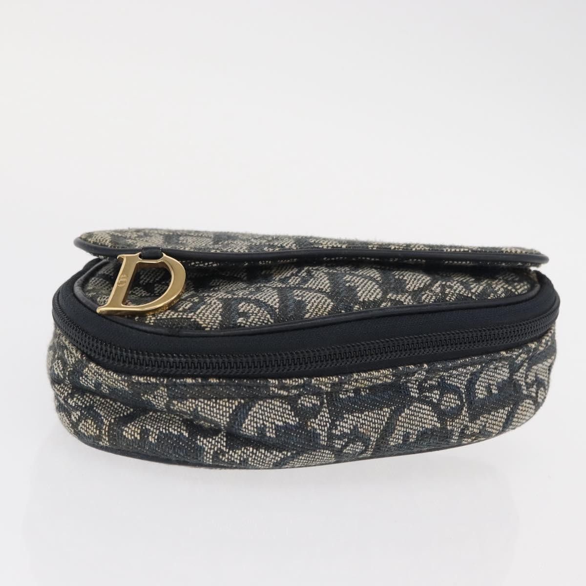 Dior Christian Dior Saddle Zip Pouch Diorissimo Canvas Size ONE SIZE - 15 Thumbnail