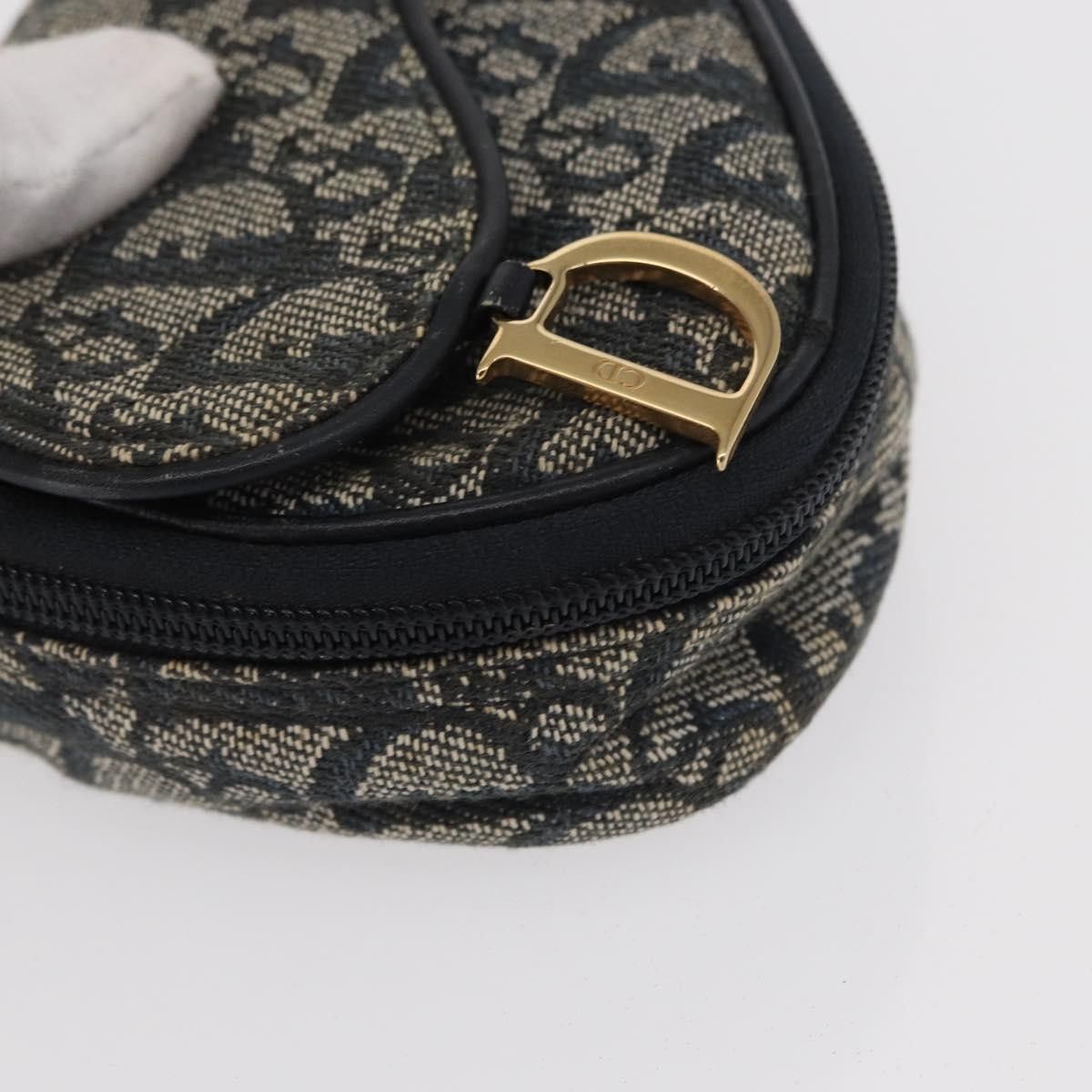 Dior Christian Dior Saddle Zip Pouch Diorissimo Canvas Size ONE SIZE - 8 Thumbnail