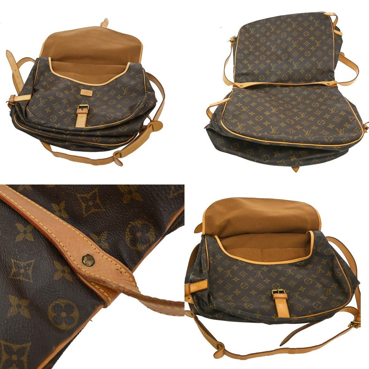 Louis Vuitton Louis Vuitton Saumur Handbag Monogram Canvas Size ONE SIZE - 18 Thumbnail