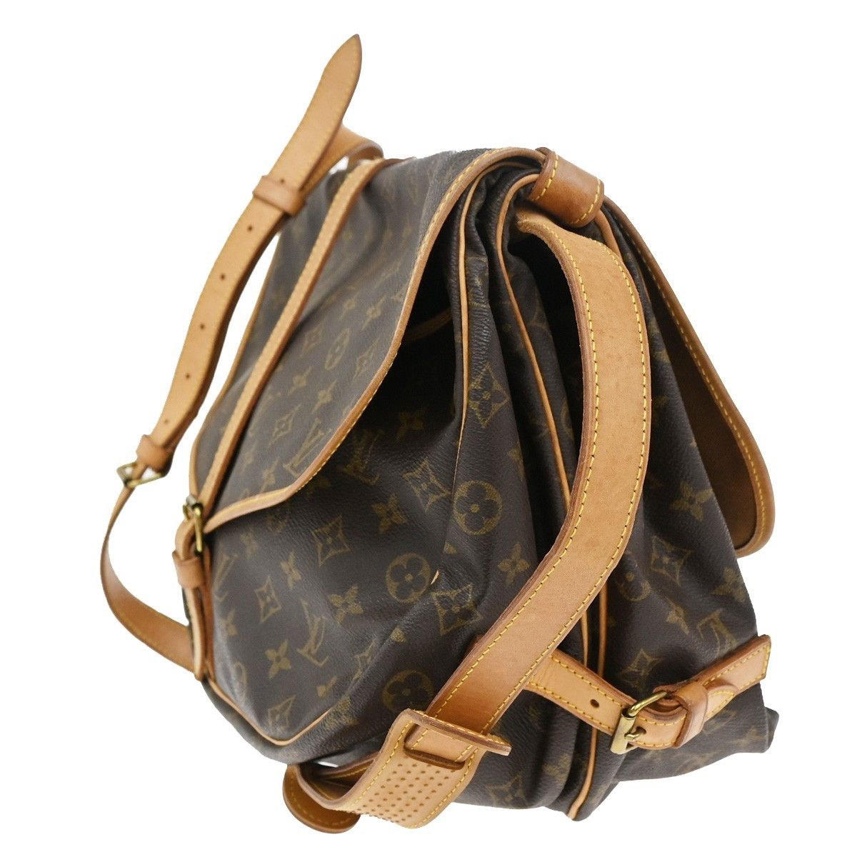 Louis Vuitton Louis Vuitton Saumur Handbag Monogram Canvas Size ONE SIZE - 3 Thumbnail