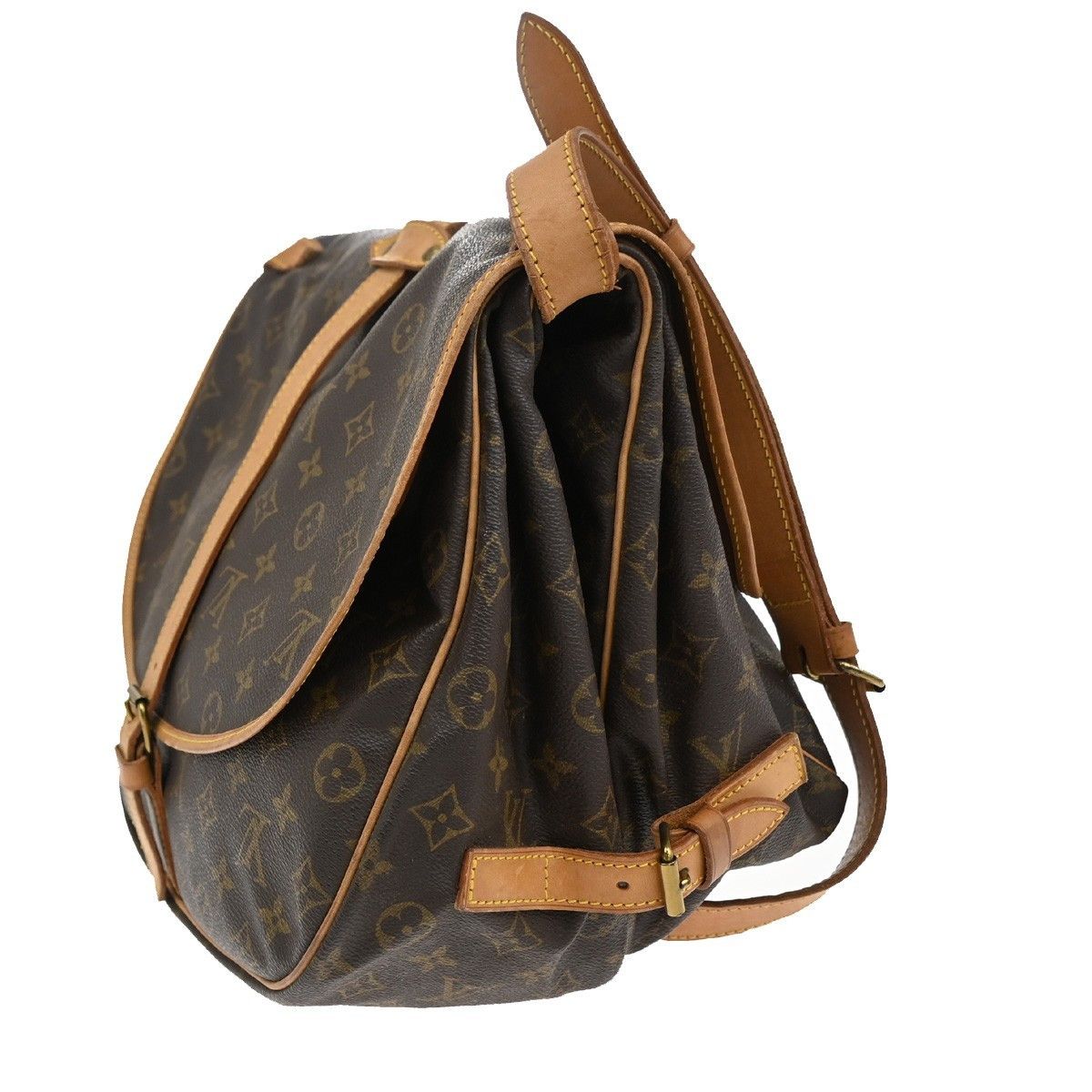 Louis Vuitton Louis Vuitton Saumur Handbag Monogram Canvas Size ONE SIZE - 4 Thumbnail