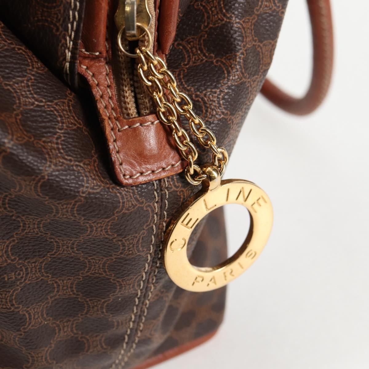 Celine Celine Vintage Macadam Shoulder Bag Canvas and Leather Size ONE SIZE - 21 Thumbnail
