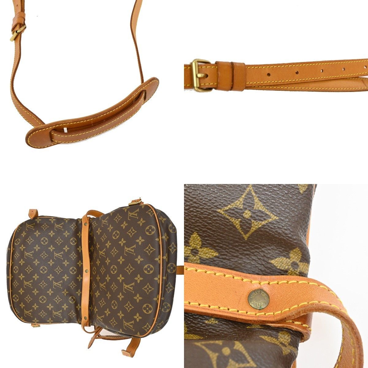 Louis Vuitton Louis Vuitton Saumur Handbag Monogram Canvas Size ONE SIZE - 12 Thumbnail