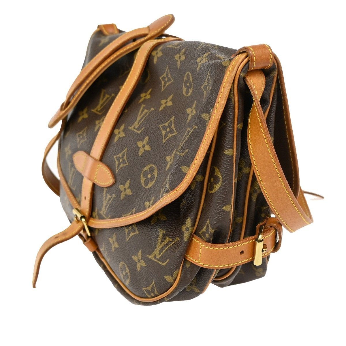Louis Vuitton Louis Vuitton Saumur Handbag Monogram Canvas Size ONE SIZE - 3 Thumbnail