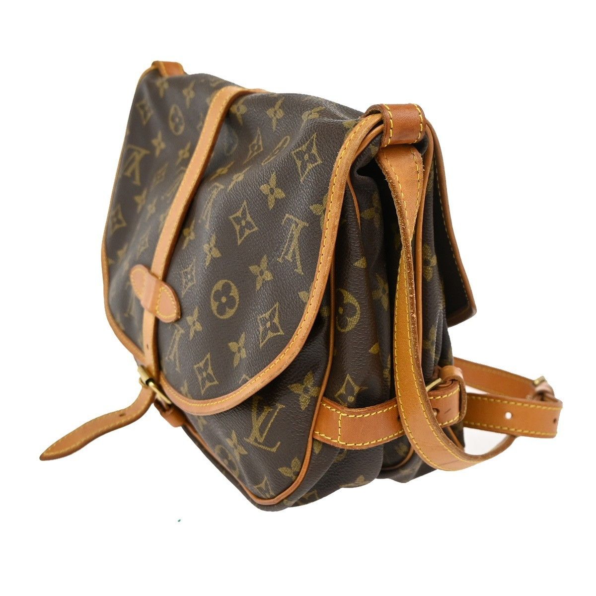 Louis Vuitton Louis Vuitton Saumur Handbag Monogram Canvas Size ONE SIZE - 4 Thumbnail