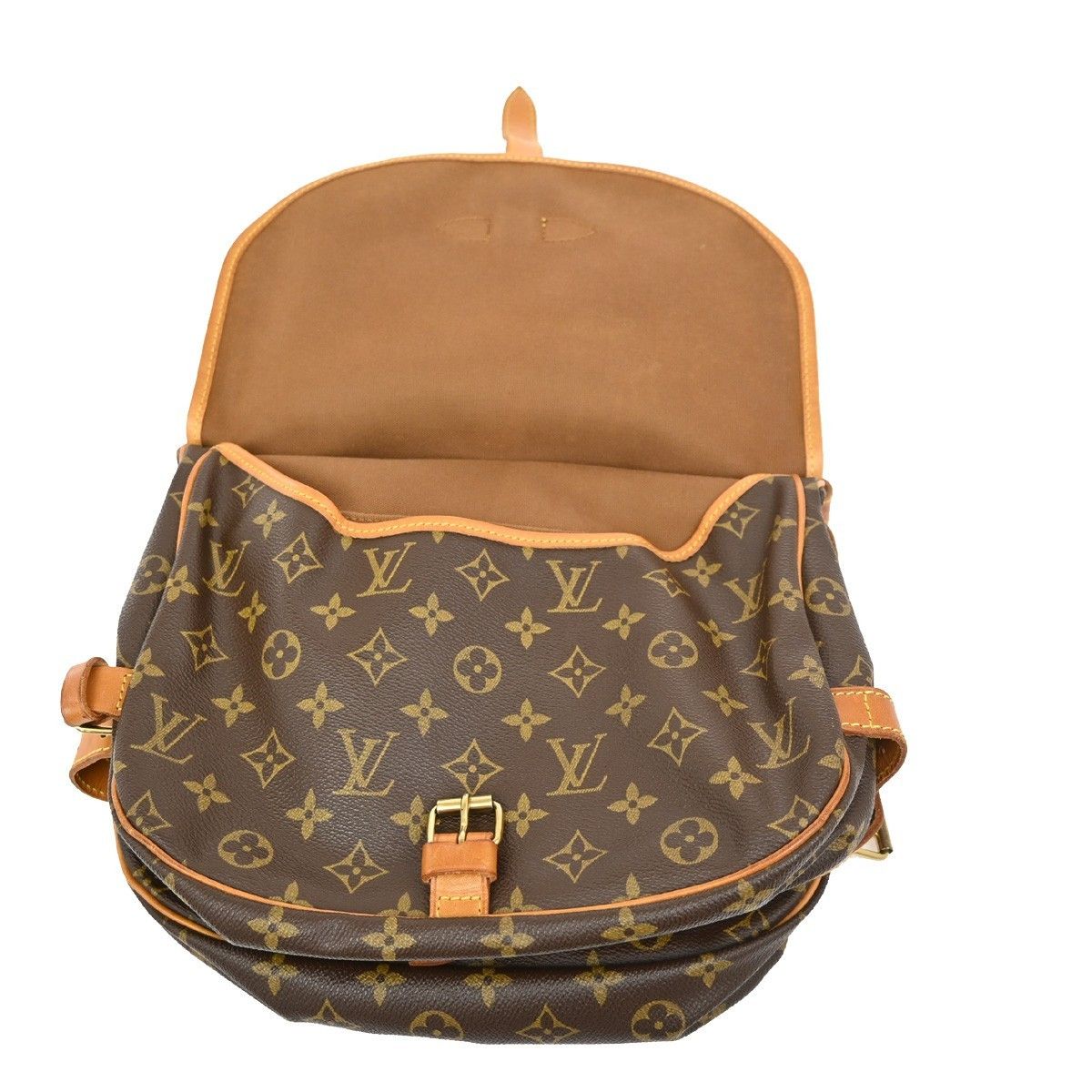 Louis Vuitton Louis Vuitton Saumur Handbag Monogram Canvas Size ONE SIZE - 14 Thumbnail