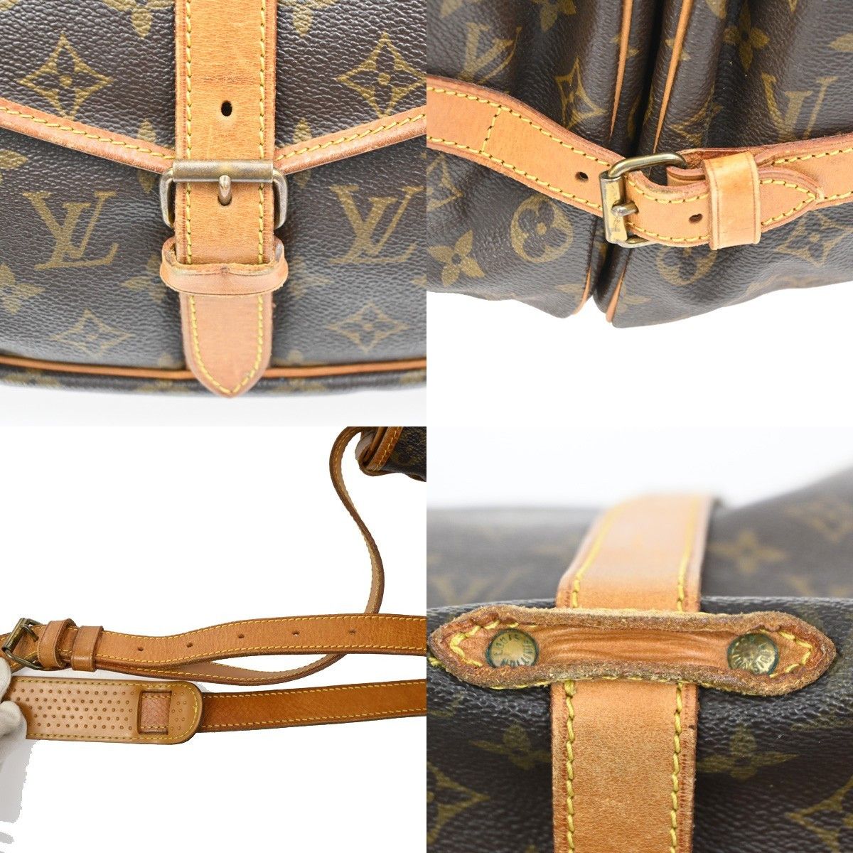 Louis Vuitton Louis Vuitton Saumur Handbag Monogram Canvas Size ONE SIZE - 10 Thumbnail