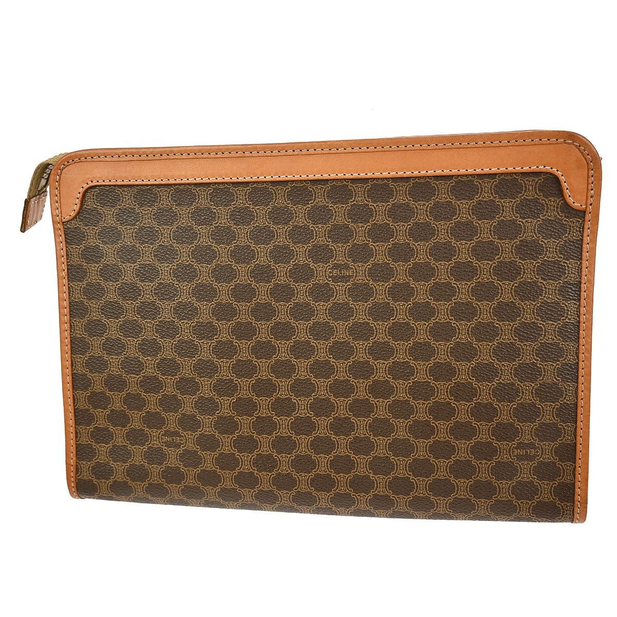 Celine Celine Macadam Pochette Canvas and Leather Size ONE SIZE - 2 Thumbnail