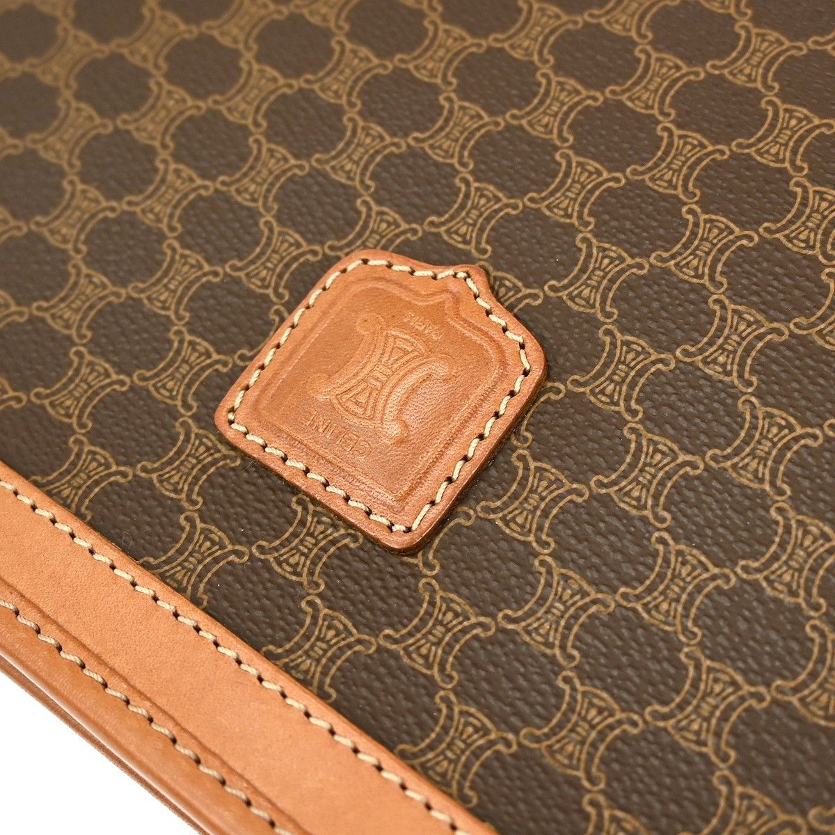 Celine Celine Macadam Pochette Canvas and Leather Size ONE SIZE - 6 Thumbnail