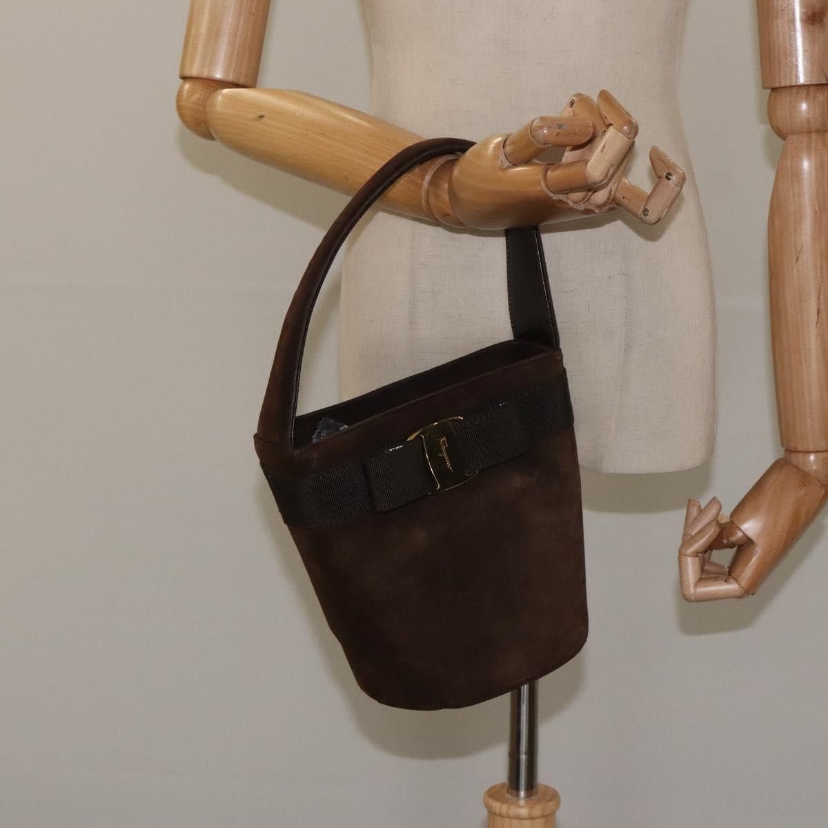 Salvatore Ferragamo Salvatore Ferragamo Vala Handbag Suede Size ONE SIZE - 13 Thumbnail