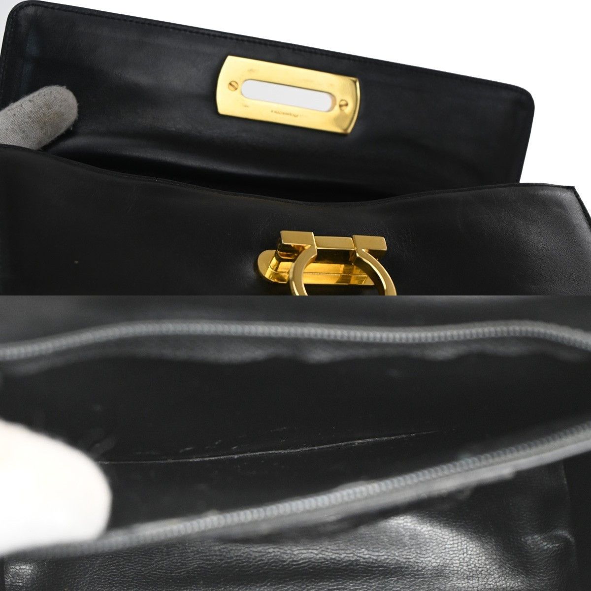 Salvatore Ferragamo Salvatore Ferragamo Gancini Leather Size ONE SIZE - 13 Thumbnail