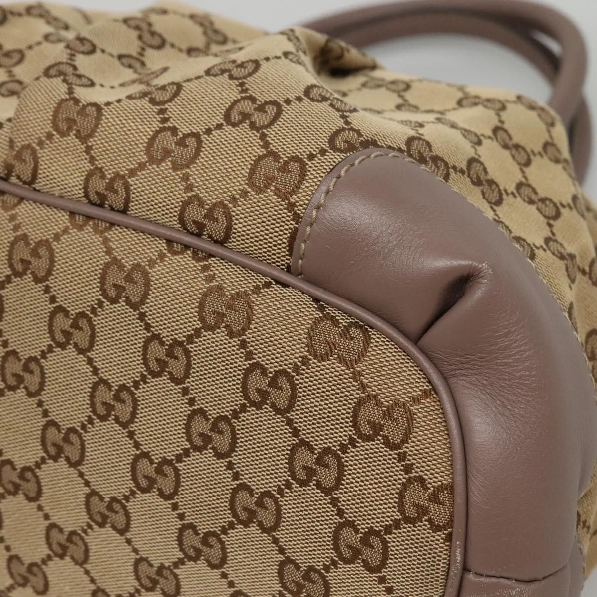 Gucci Gucci Sukey Top Handle Satchel GG Canvas with Leather Size ONE SIZE - 10 Thumbnail