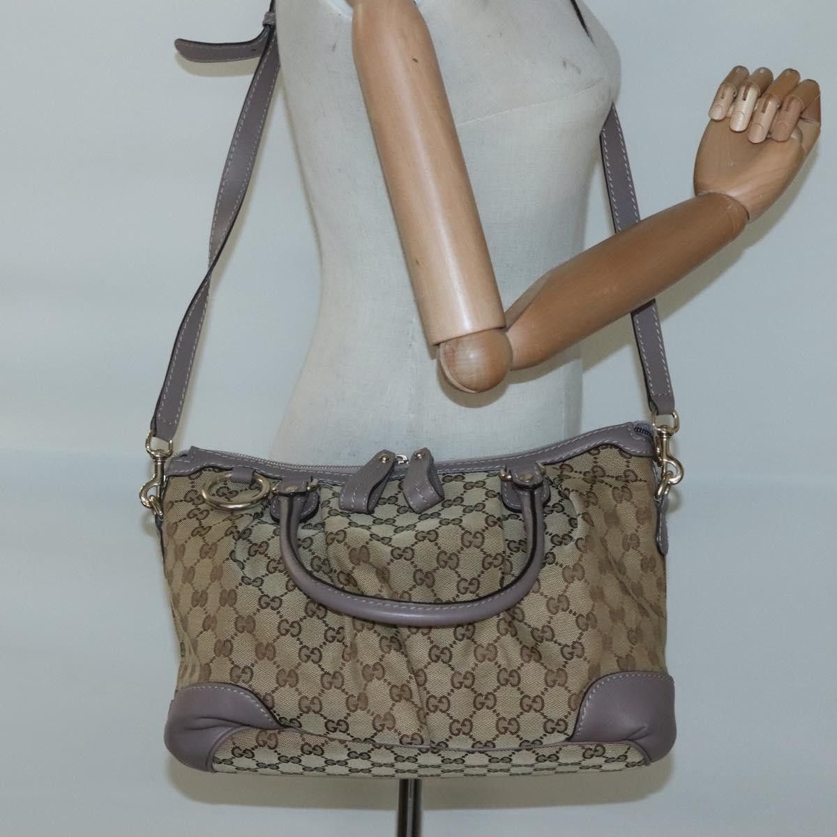 Gucci Gucci Sukey Top Handle Satchel GG Canvas with Leather Size ONE SIZE - 13 Thumbnail