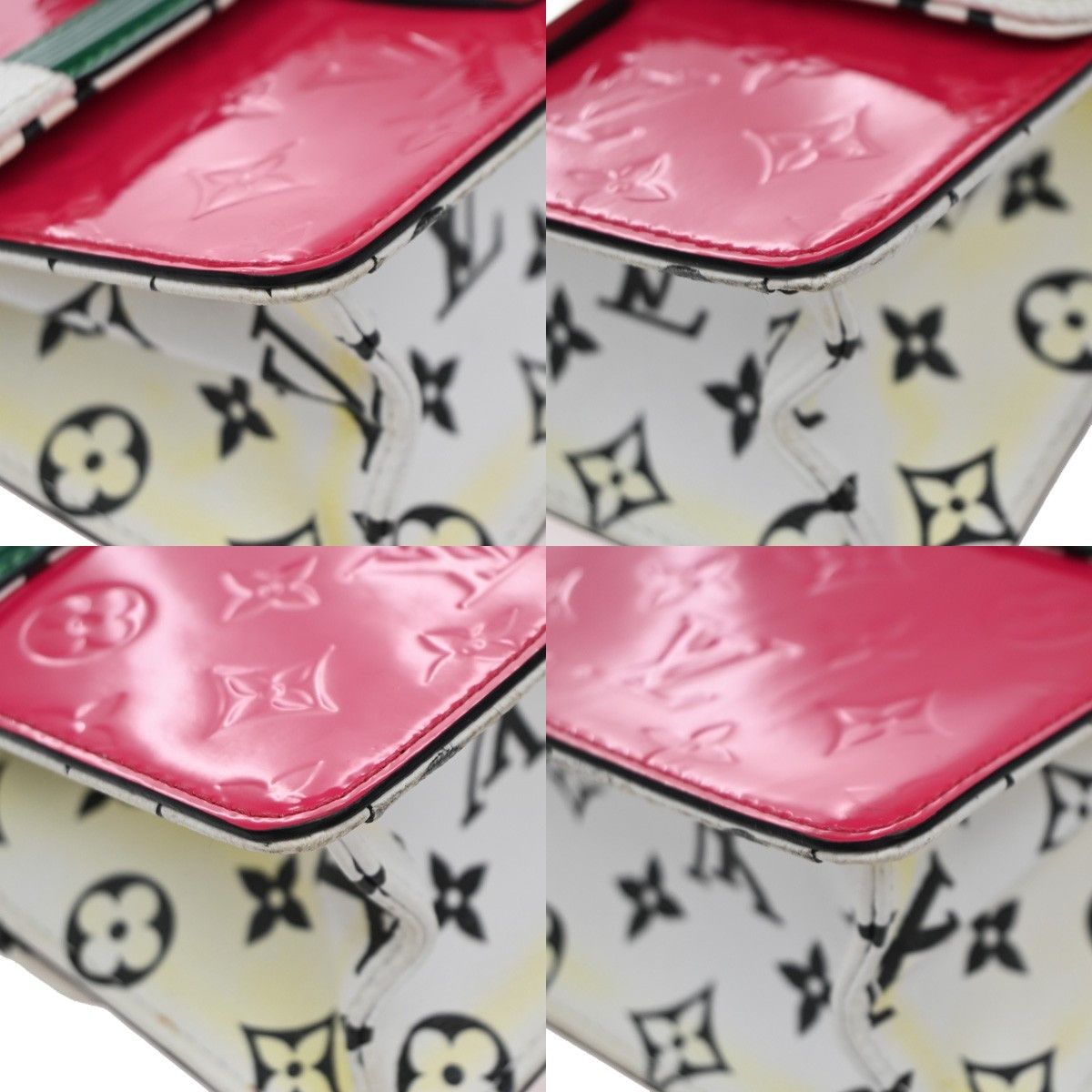 Louis Vuitton Louis Vuitton Wynwood Handbag Monogram Vernis with Monogram Canvas and Epi Leather Size ONE SIZE - 8 Thumbnail