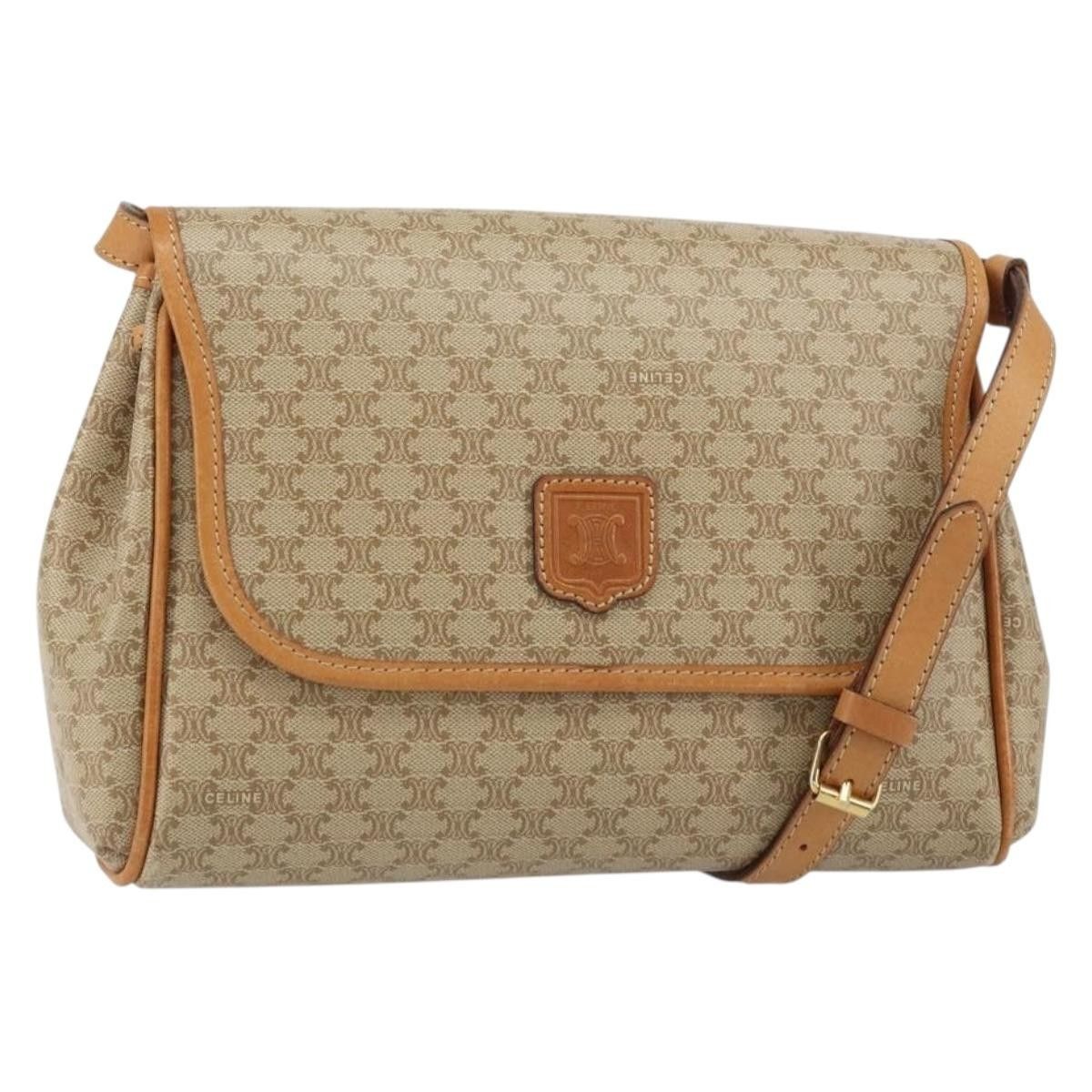 Celine Celine Vintage Macadam Shoulder Bag Canvas and Leather Size ONE SIZE - 18 Thumbnail