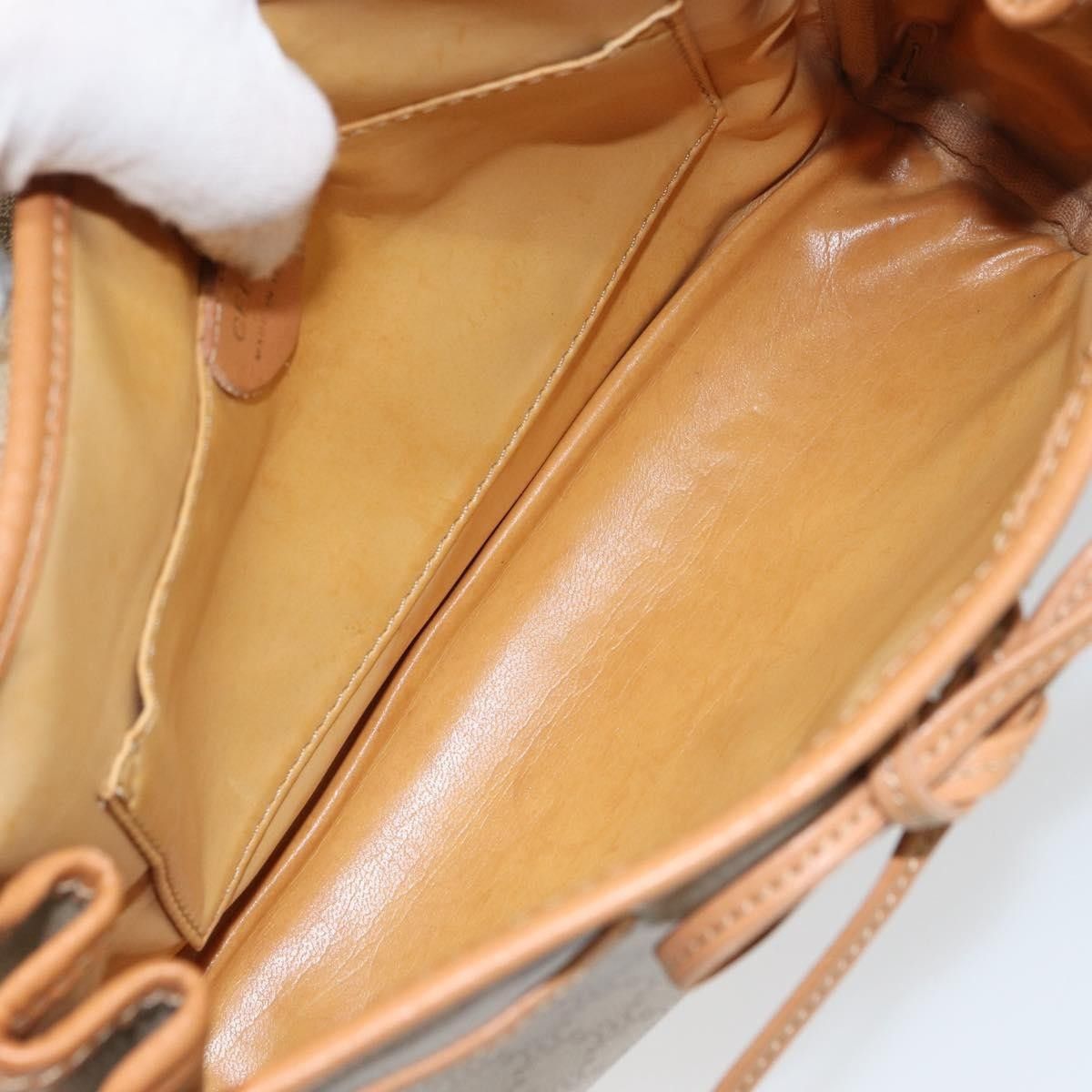 Celine Celine Vintage Macadam Shoulder Bag Canvas and Leather Size ONE SIZE - 5 Thumbnail