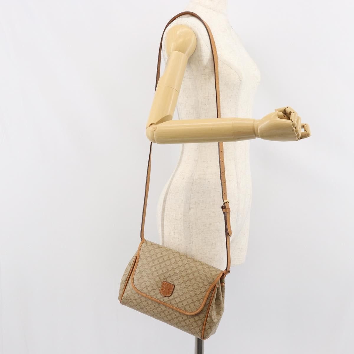 Celine Celine Vintage Macadam Shoulder Bag Canvas and Leather Size ONE SIZE - 13 Thumbnail