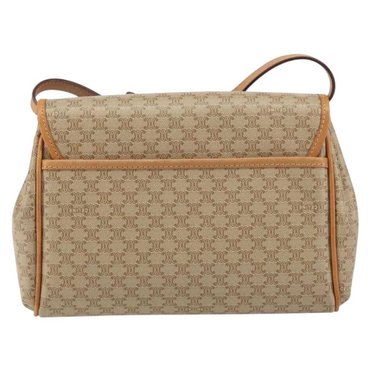 Celine Celine Vintage Macadam Shoulder Bag Canvas and Leather Size ONE SIZE - 2 Thumbnail
