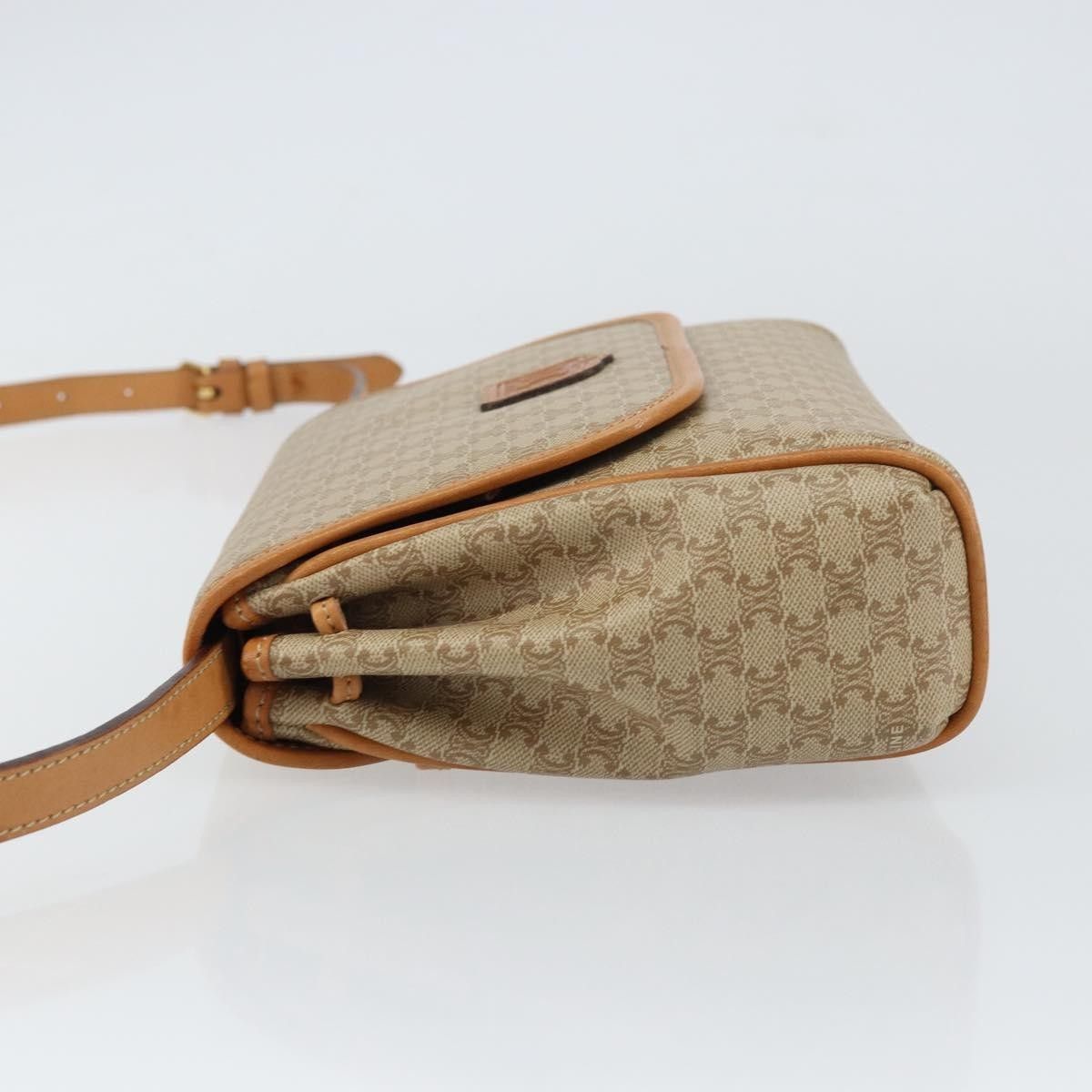 Celine Celine Vintage Macadam Shoulder Bag Canvas and Leather Size ONE SIZE - 4 Thumbnail