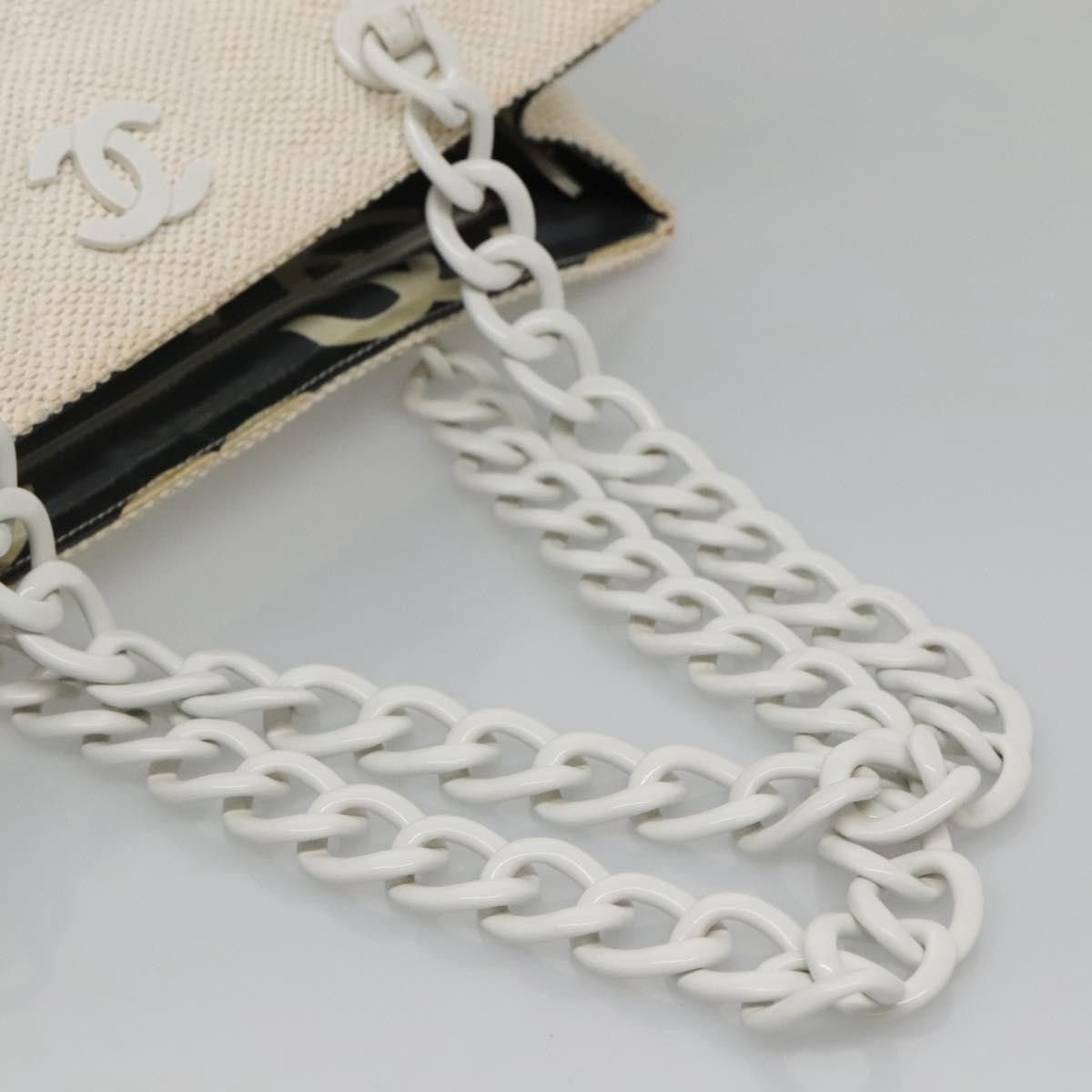 Chanel Chanel CC Resin Chain Tote Quilted Raffia Size ONE SIZE - 8 Thumbnail