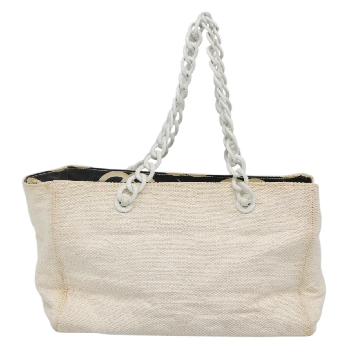 Chanel Chanel CC Resin Chain Tote Quilted Raffia Size ONE SIZE - 2 Thumbnail