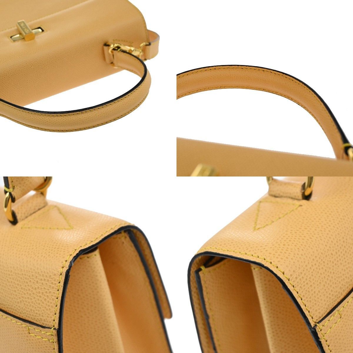Celine Celine Vintage Convertible Turnlock Top Handle Bag Leather Size ONE SIZE - 11 Thumbnail