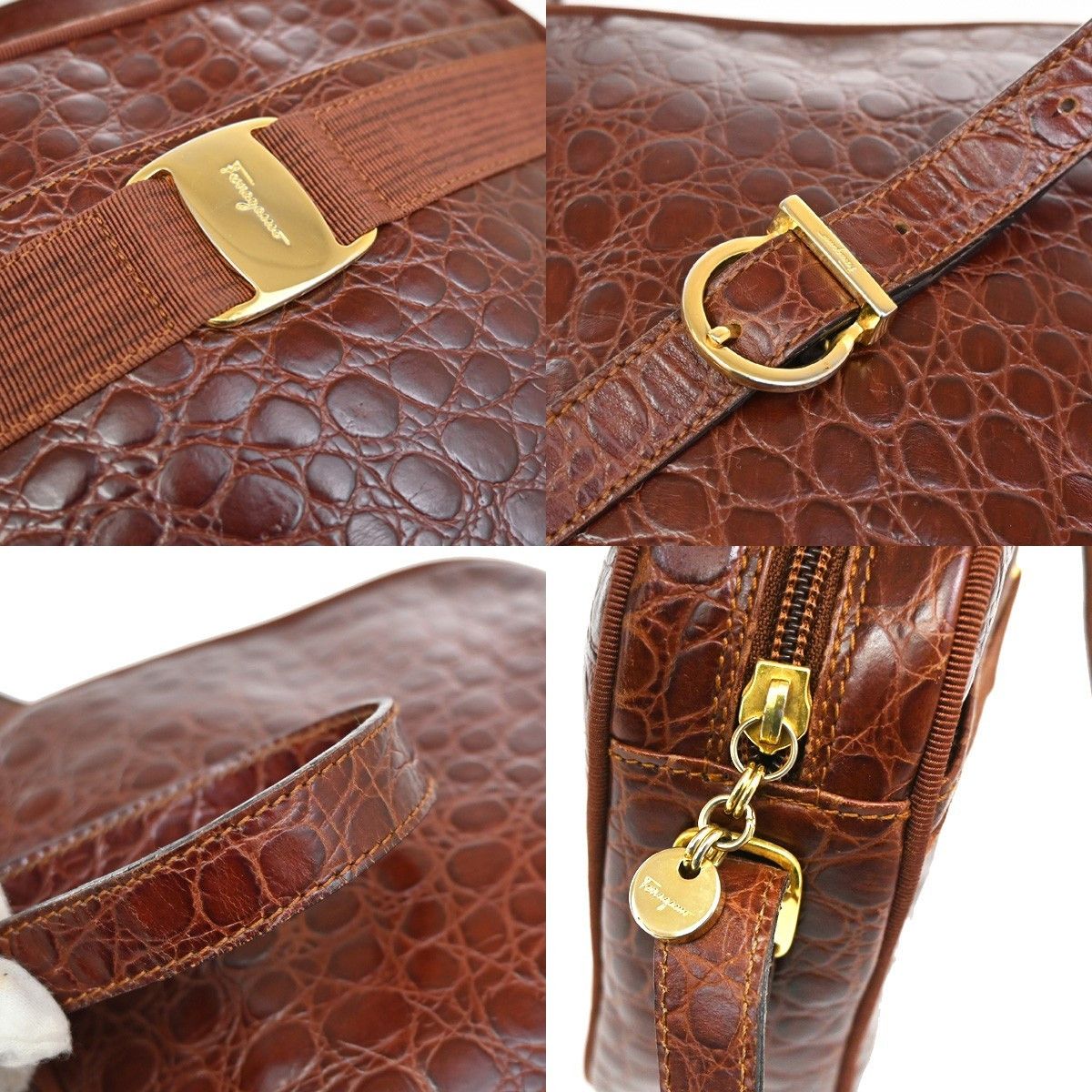 Salvatore Ferragamo Salvatore Ferragamo Vala Leather Size ONE SIZE - 17 Thumbnail