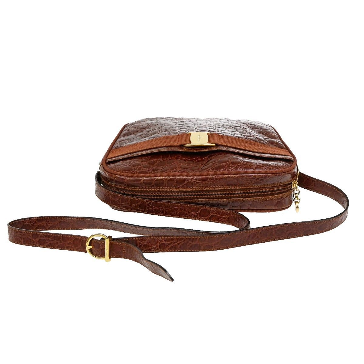 Salvatore Ferragamo Salvatore Ferragamo Vala Leather Size ONE SIZE - 14 Thumbnail