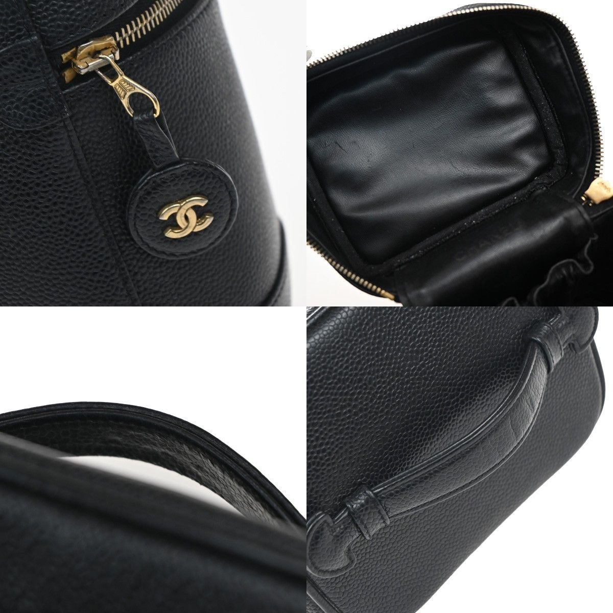 Chanel Chanel Vintage Timeless Cosmetic Case Caviar Size ONE SIZE - 8 Thumbnail