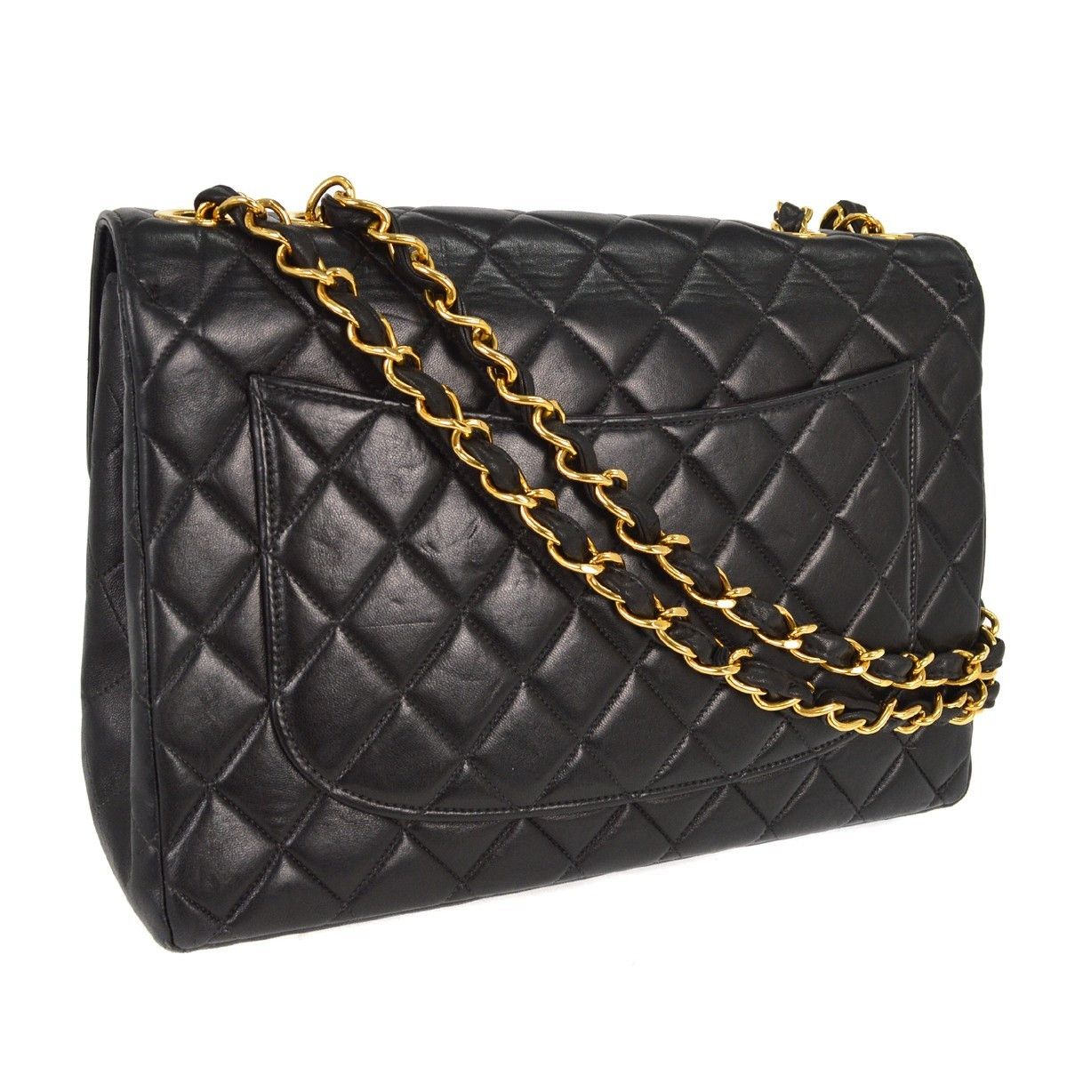 Chanel Chanel Vintage Classic Single Flap Bag Quilted Lambskin Size ONE SIZE - 2 Thumbnail