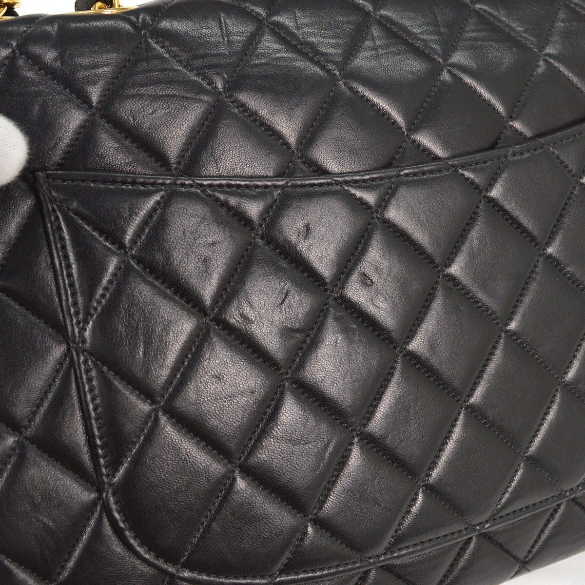 Chanel Chanel Vintage Classic Single Flap Bag Quilted Lambskin Size ONE SIZE - 6 Thumbnail
