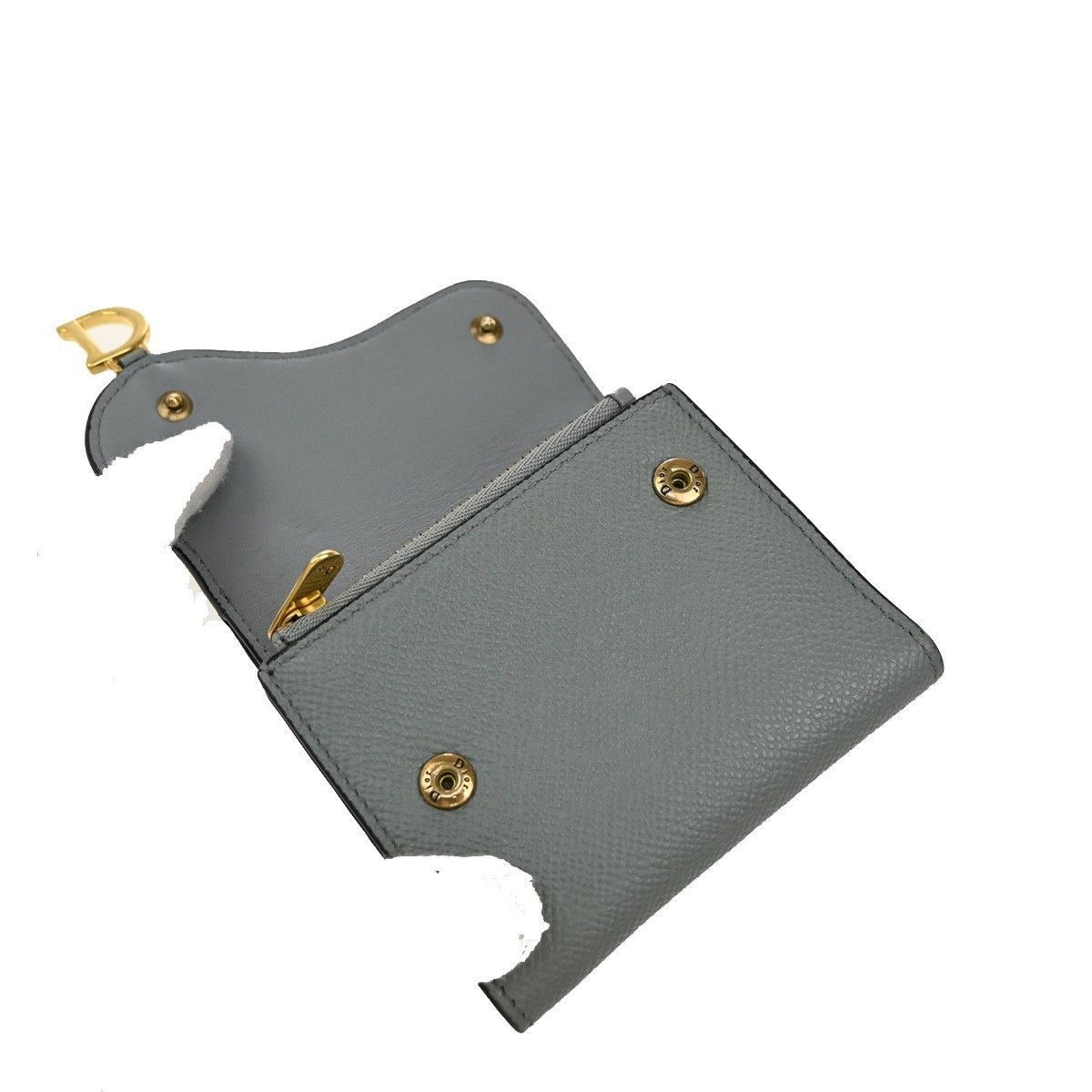 Dior Christian Dior Saddle Trifold Flap Wallet Leather Size ONE SIZE - 11 Thumbnail