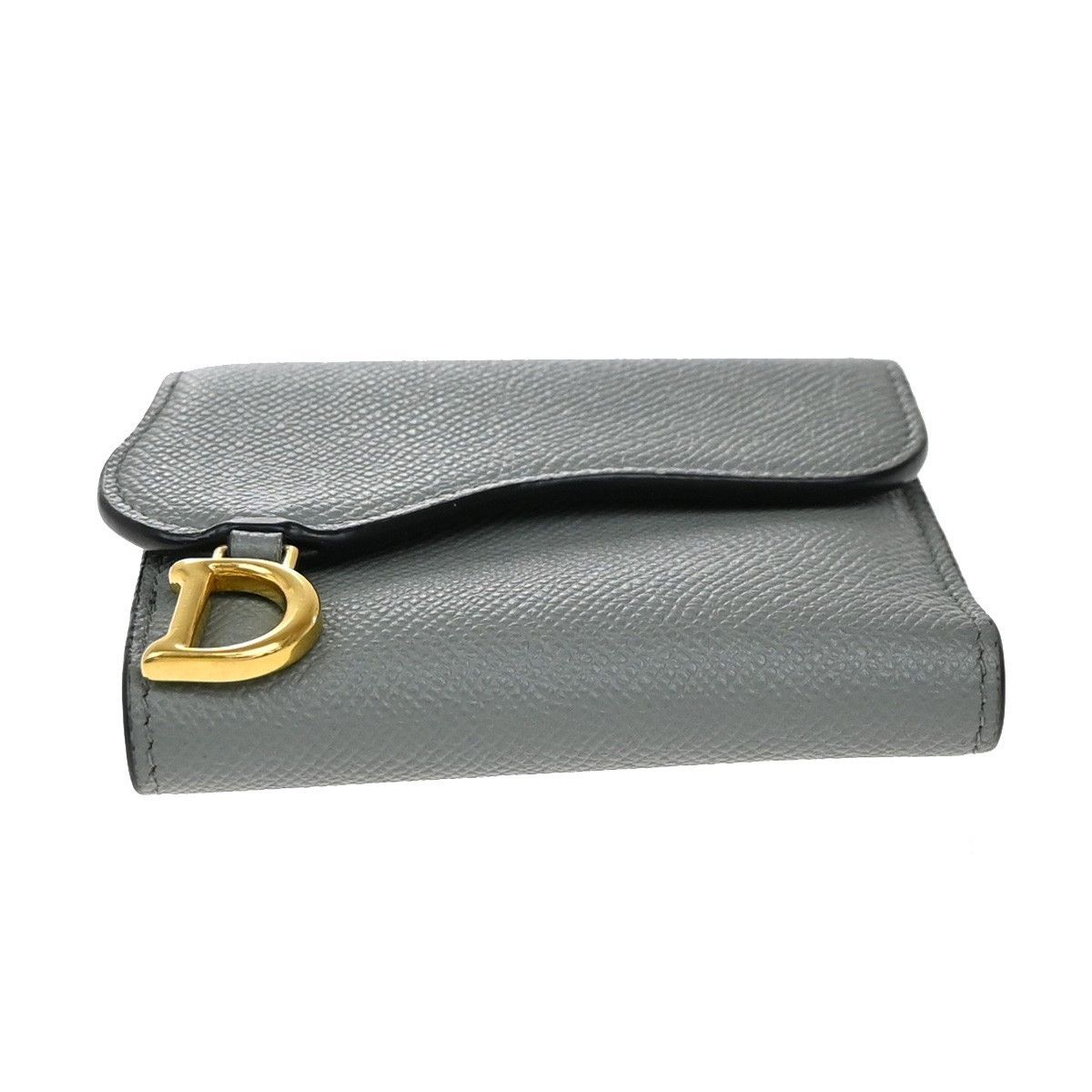 Dior Christian Dior Saddle Trifold Flap Wallet Leather Size ONE SIZE - 13 Thumbnail