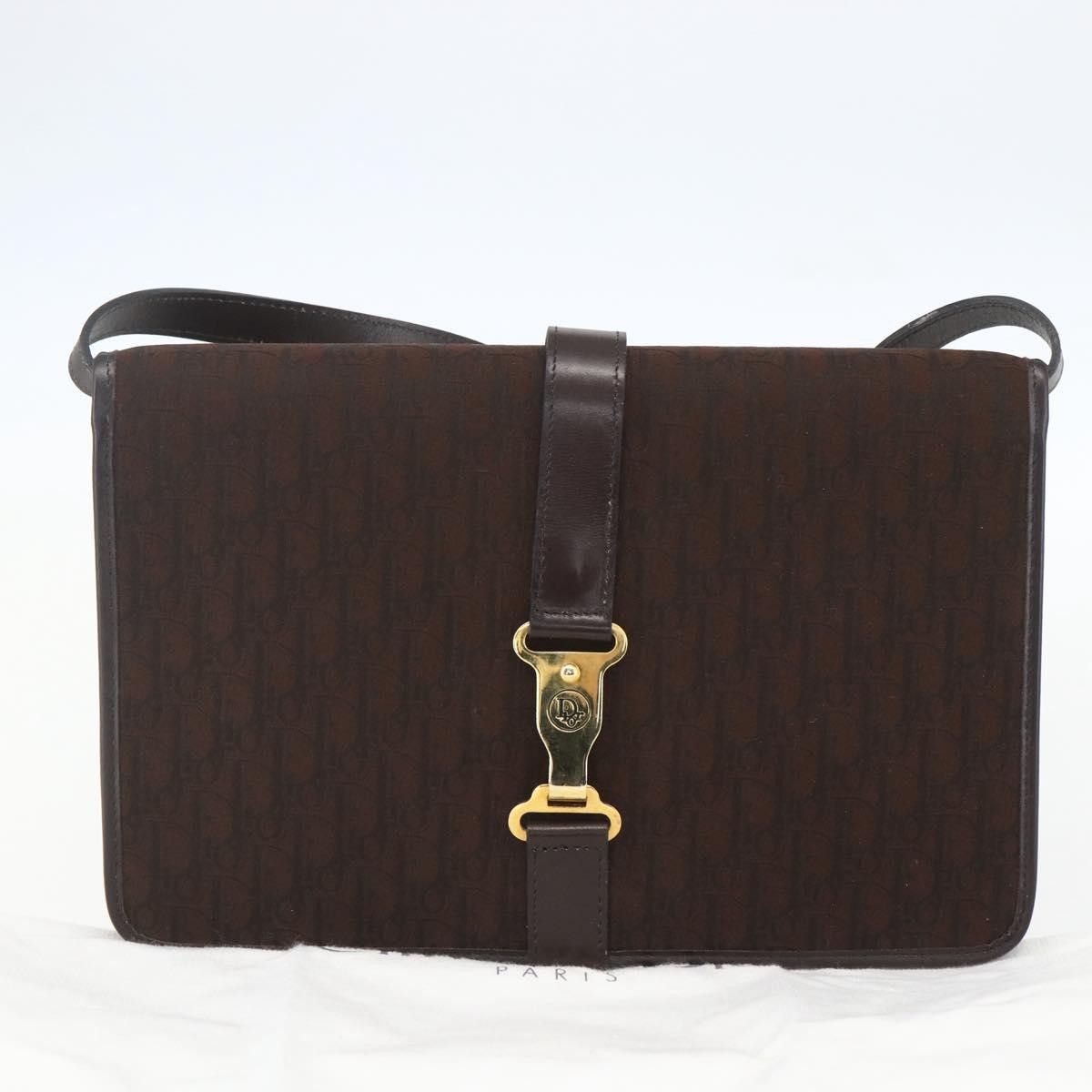 Dior Christian Dior Vintage Trotter Shoulder Bag Canvas Size ONE SIZE - 17 Thumbnail