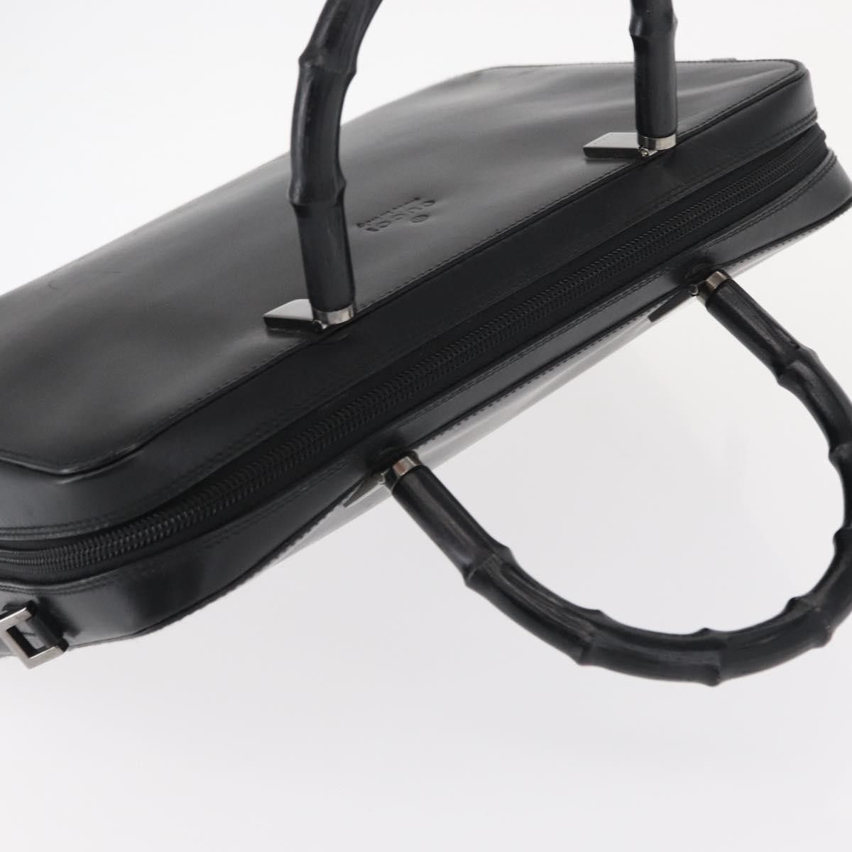 Gucci Gucci Vintage Bamboo Handle Bag Leather Size ONE SIZE - 15 Thumbnail