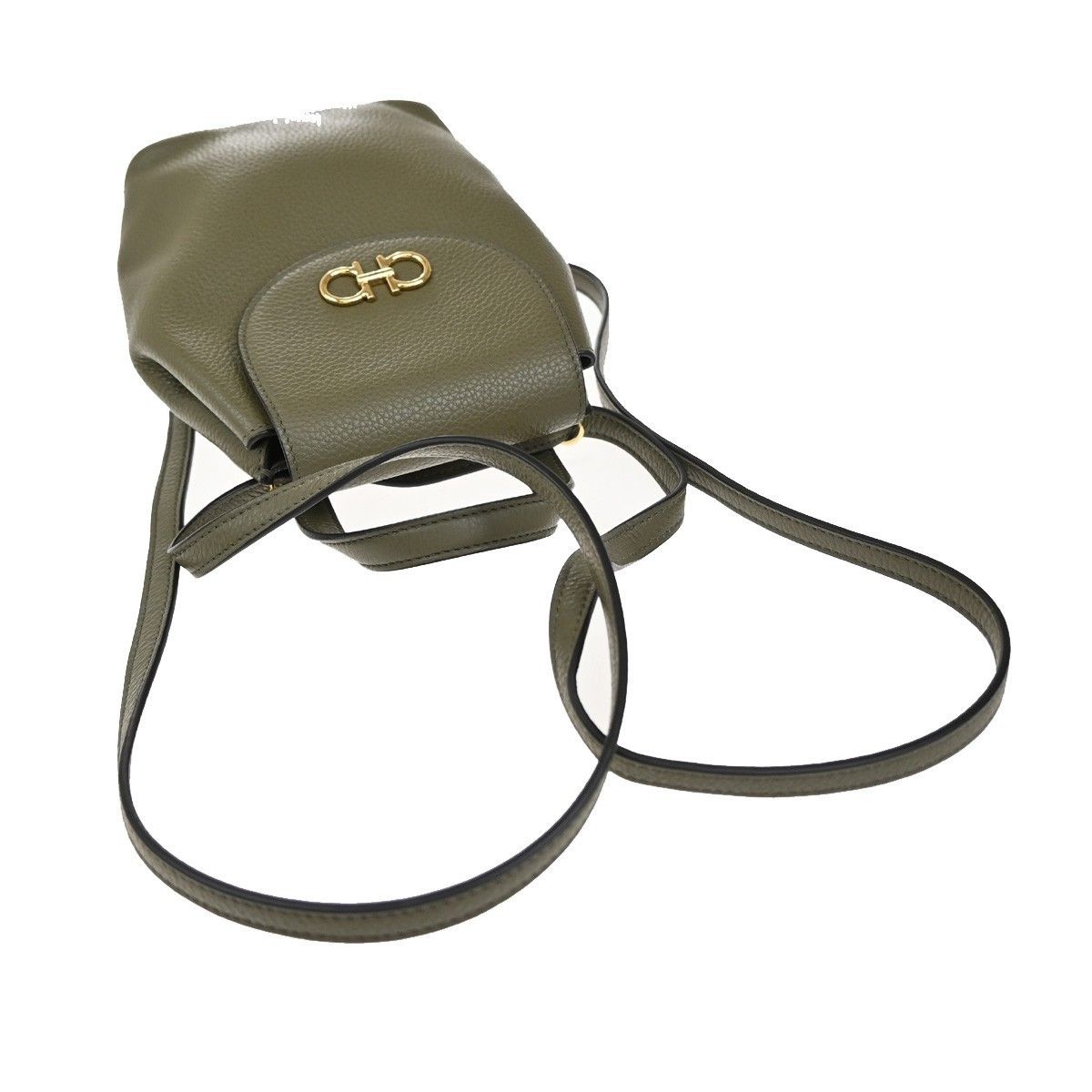 Salvatore Ferragamo Salvatore Ferragamo Gancini Backpack Leather Size ONE SIZE - 7 Thumbnail