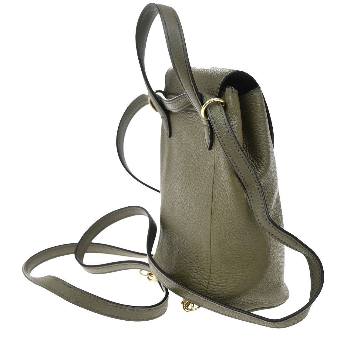 Salvatore Ferragamo Salvatore Ferragamo Gancini Backpack Leather Size ONE SIZE - 4 Thumbnail