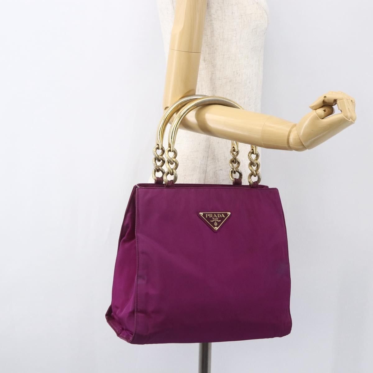 Prada Prada Metal Handles Tote Tessuto Size ONE SIZE - 14 Thumbnail
