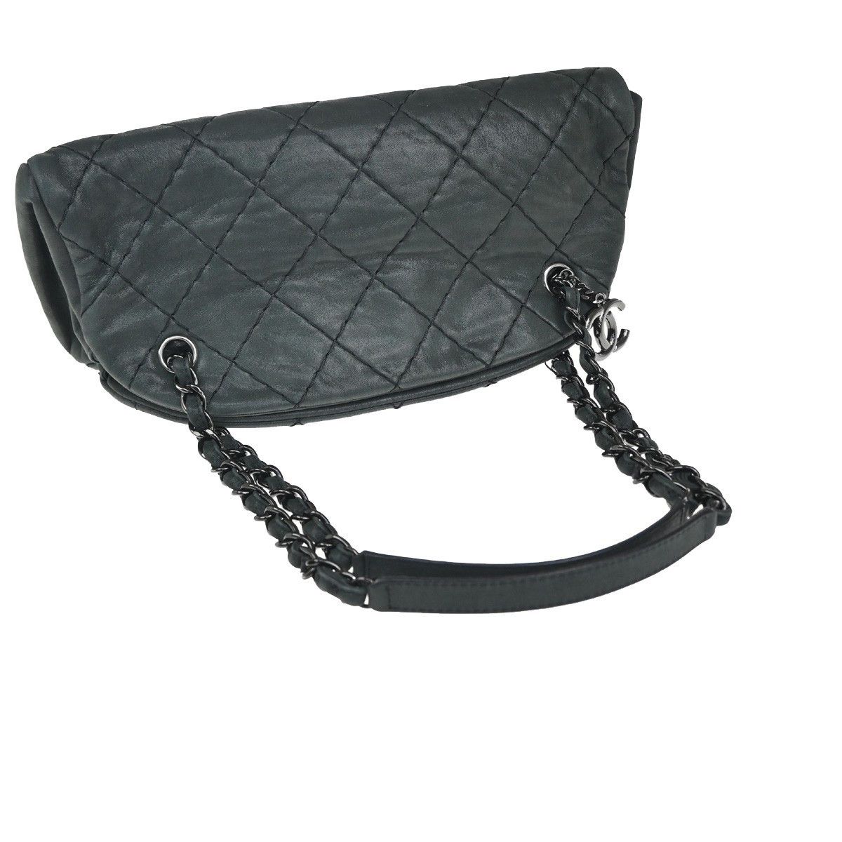 Chanel Chanel Just Mademoiselle Bag Quilted Iridescent Leather Size ONE SIZE - 8 Thumbnail