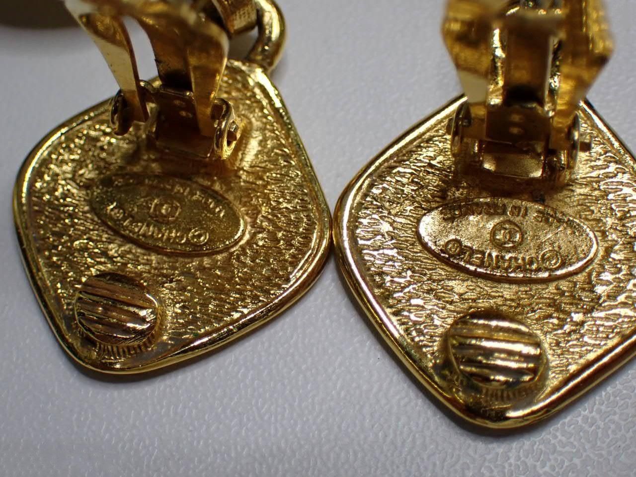 Chanel Chanel Clover Round Clip-On Earrings Metal Size ONE SIZE - 3 Thumbnail
