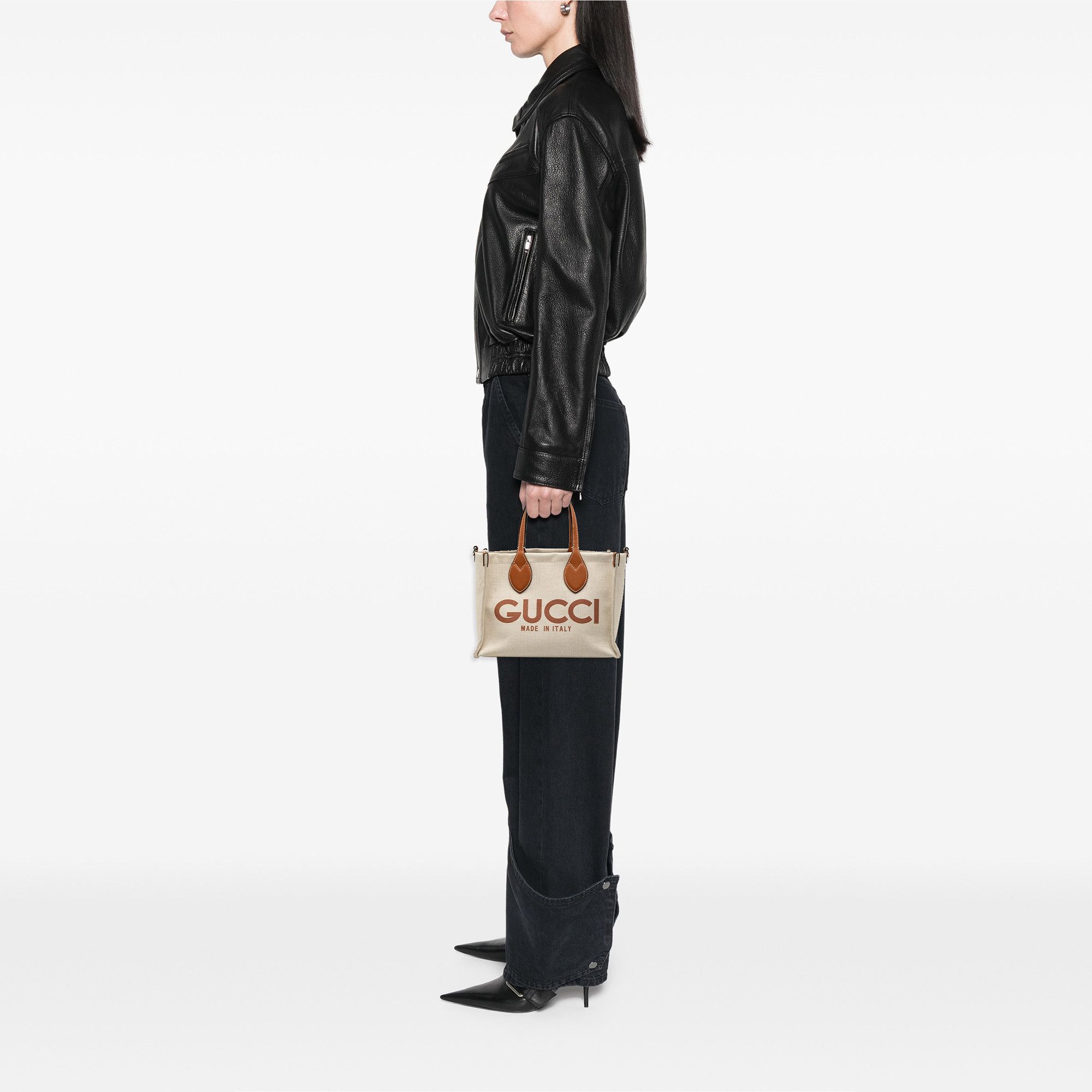 Gucci Gucci Medium Canvas Logo Tote Size ONE SIZE - 7 Thumbnail