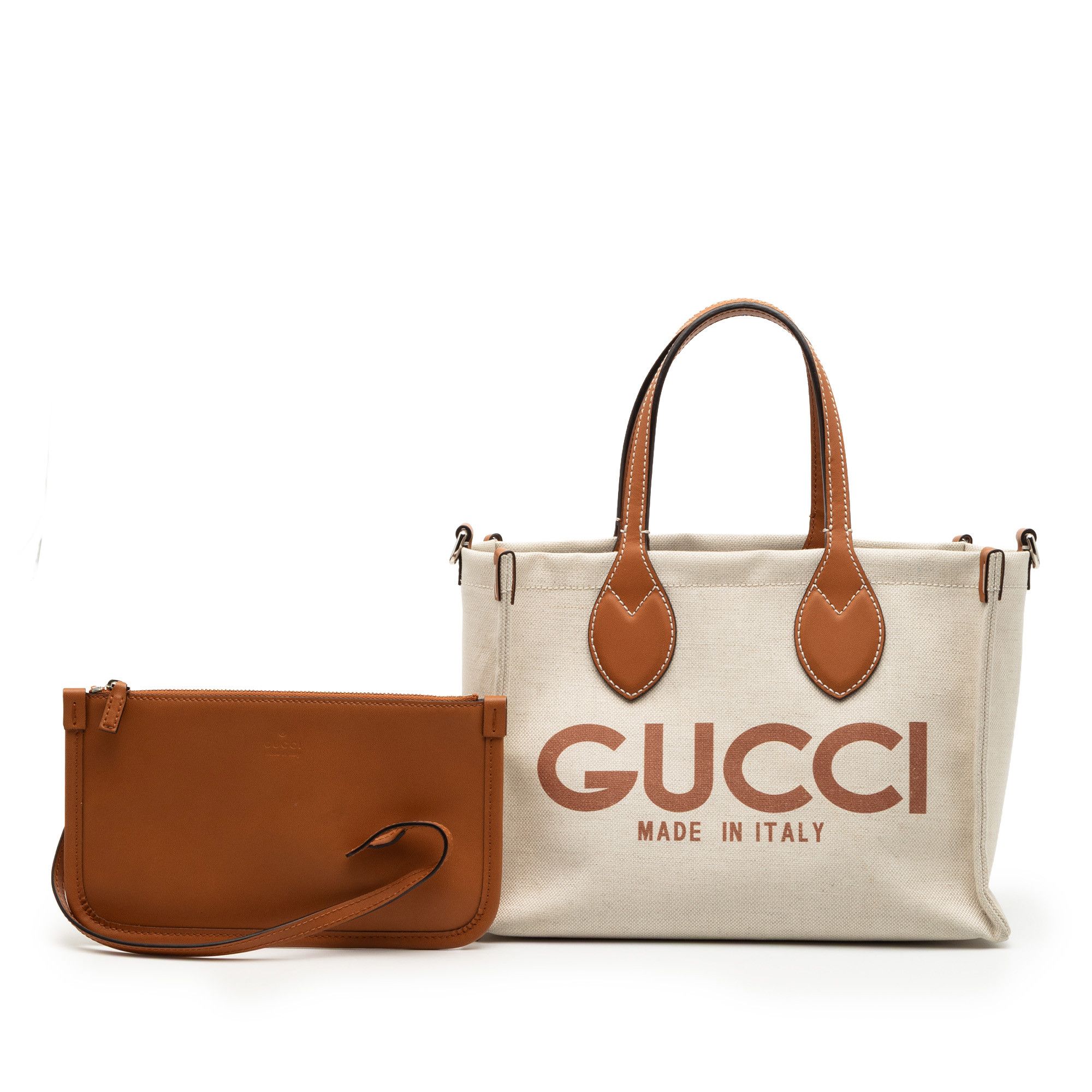 Gucci Gucci Medium Canvas Logo Tote Size ONE SIZE - 8 Thumbnail