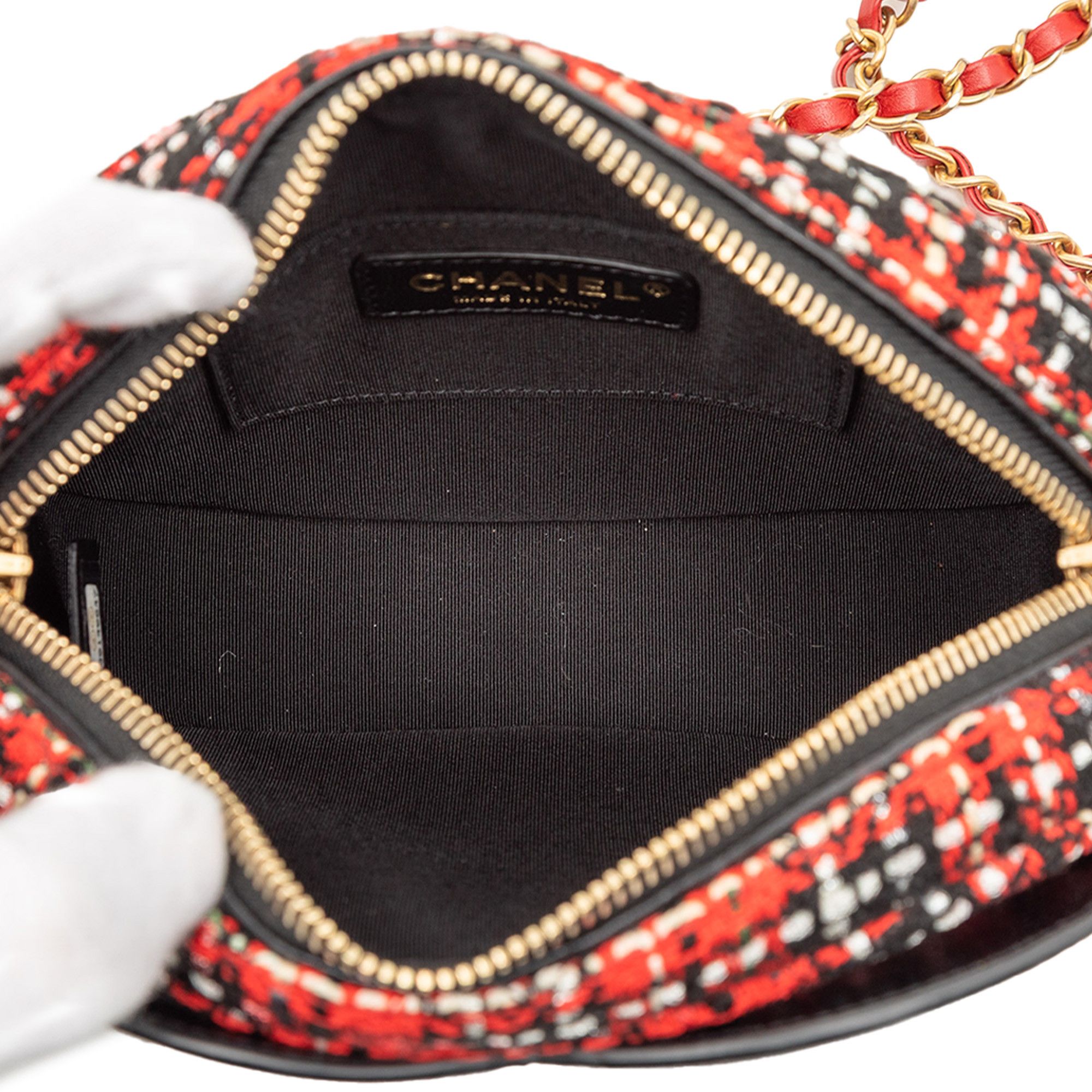 Chanel Chanel Tweed and Lambskin Coco Midnight Camera Bag Size ONE SIZE - 4 Thumbnail
