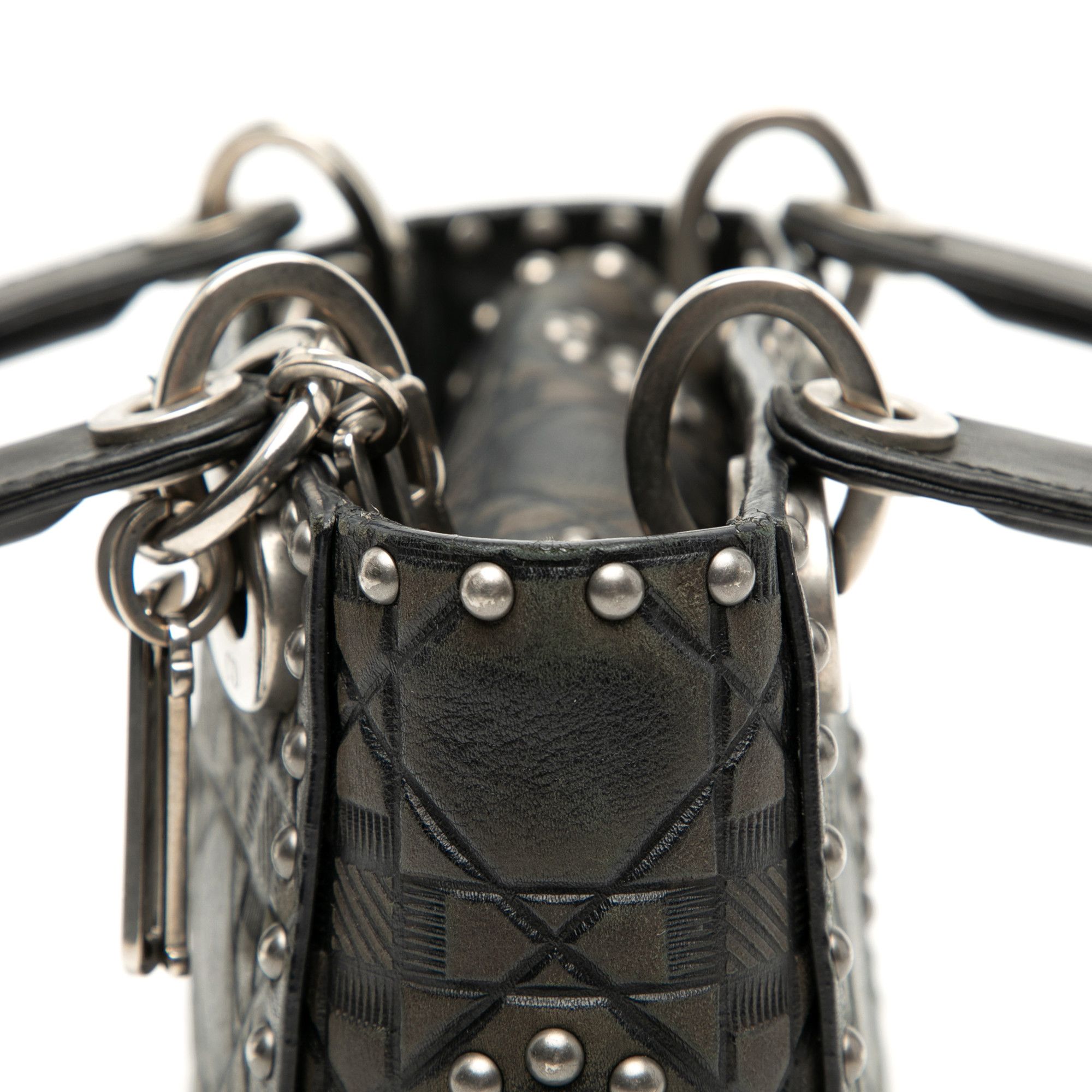 Dior Dior Mini Calfskin Cannage Studded Flower Lady Dior Size ONE SIZE - 7 Thumbnail