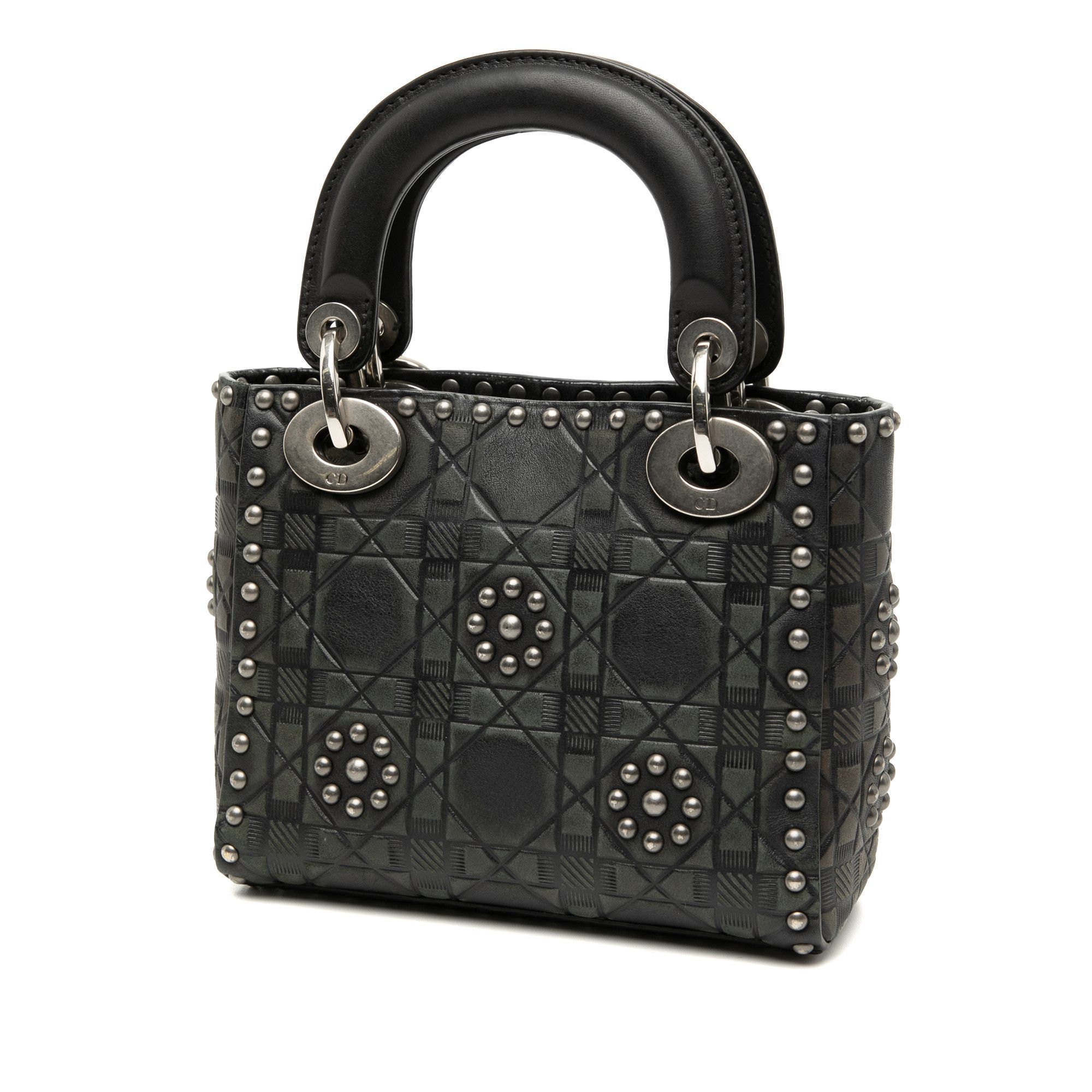 Dior Dior Mini Calfskin Cannage Studded Flower Lady Dior Size ONE SIZE - 2 Thumbnail