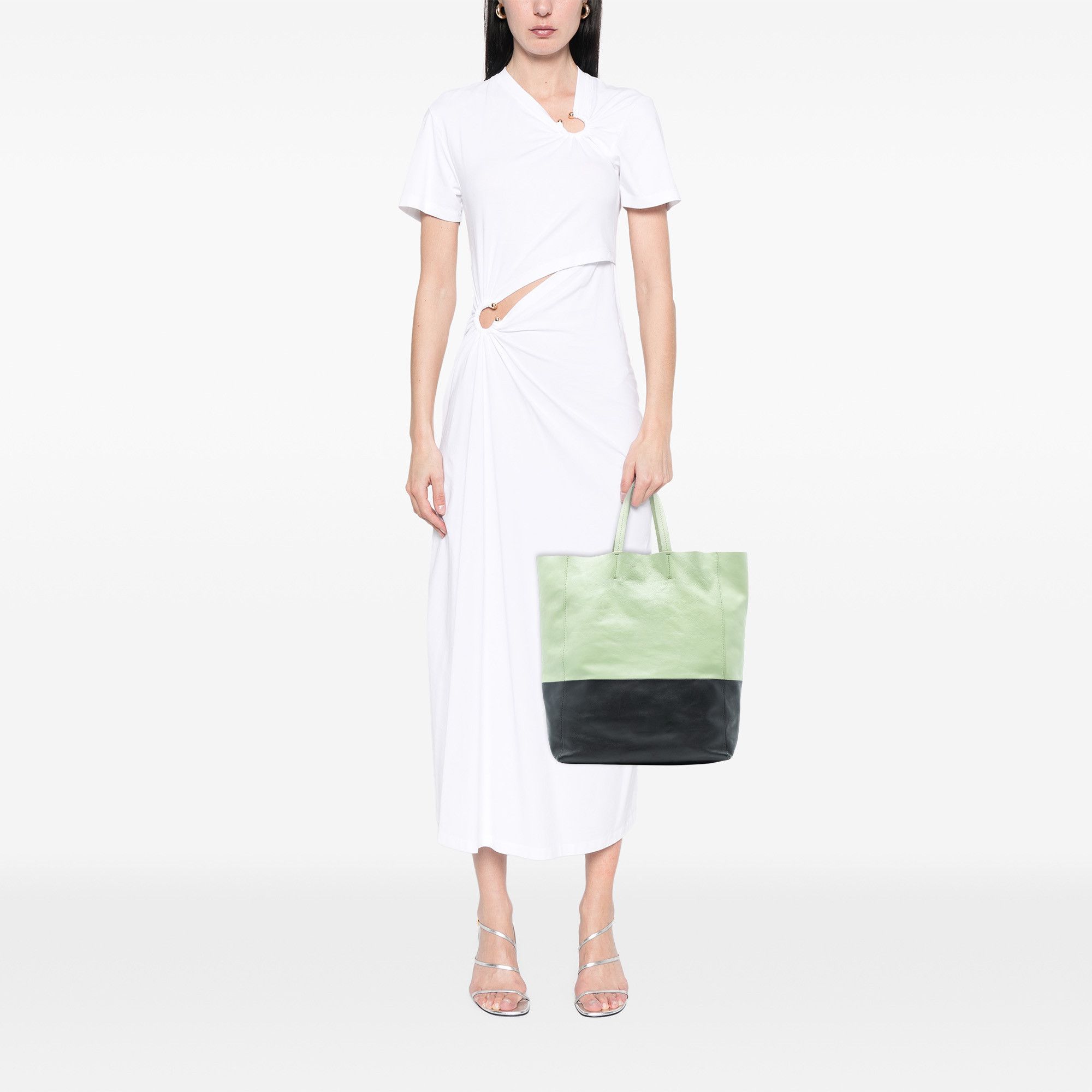 Celine Celine Bicolor Leather Vertical Cabas Tote Size ONE SIZE - 7 Thumbnail