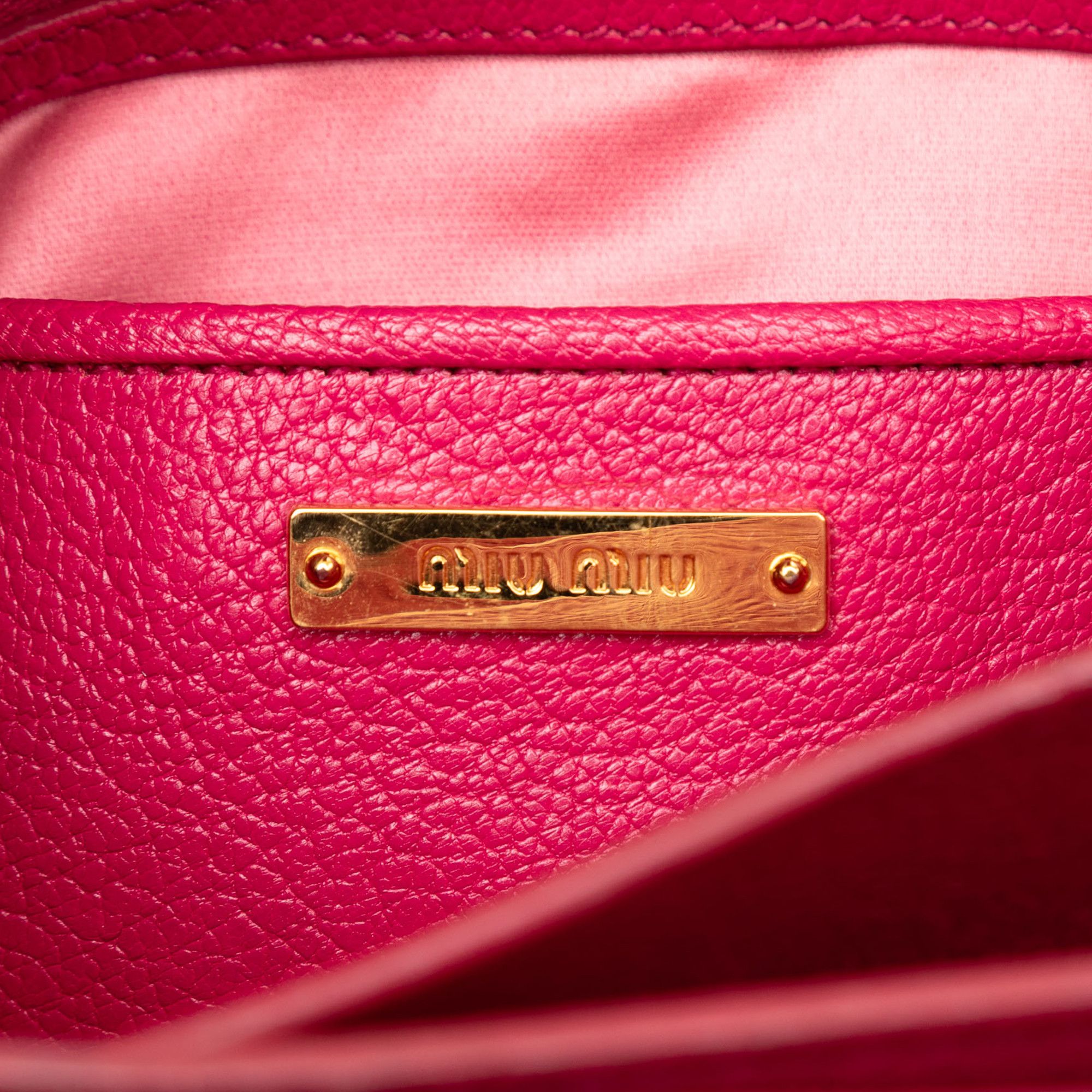 Miu Miu Miu Miu Bicolor Goatskin Madras Satchel Size ONE SIZE - 5 Thumbnail
