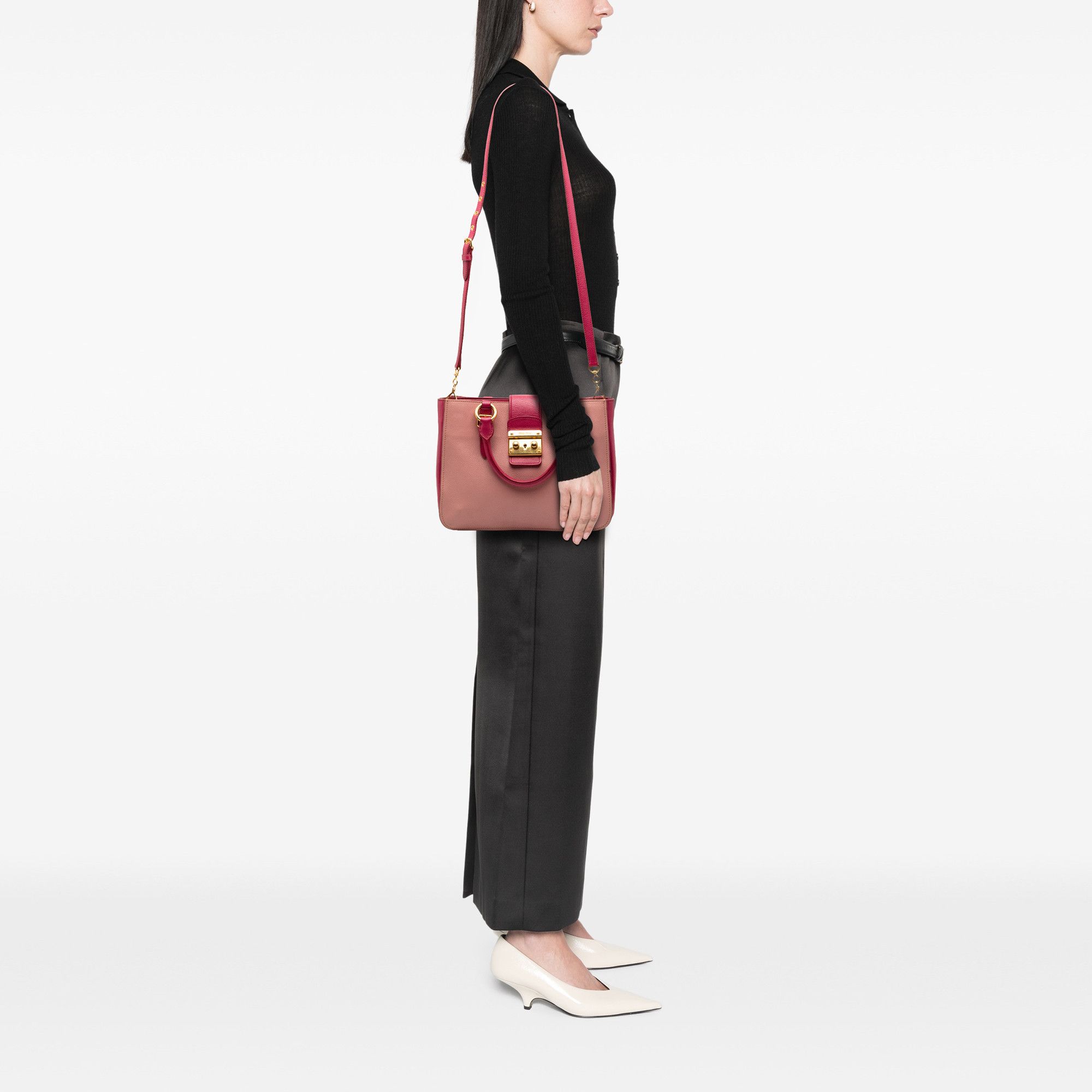 Miu Miu Miu Miu Bicolor Goatskin Madras Satchel Size ONE SIZE - 9 Thumbnail