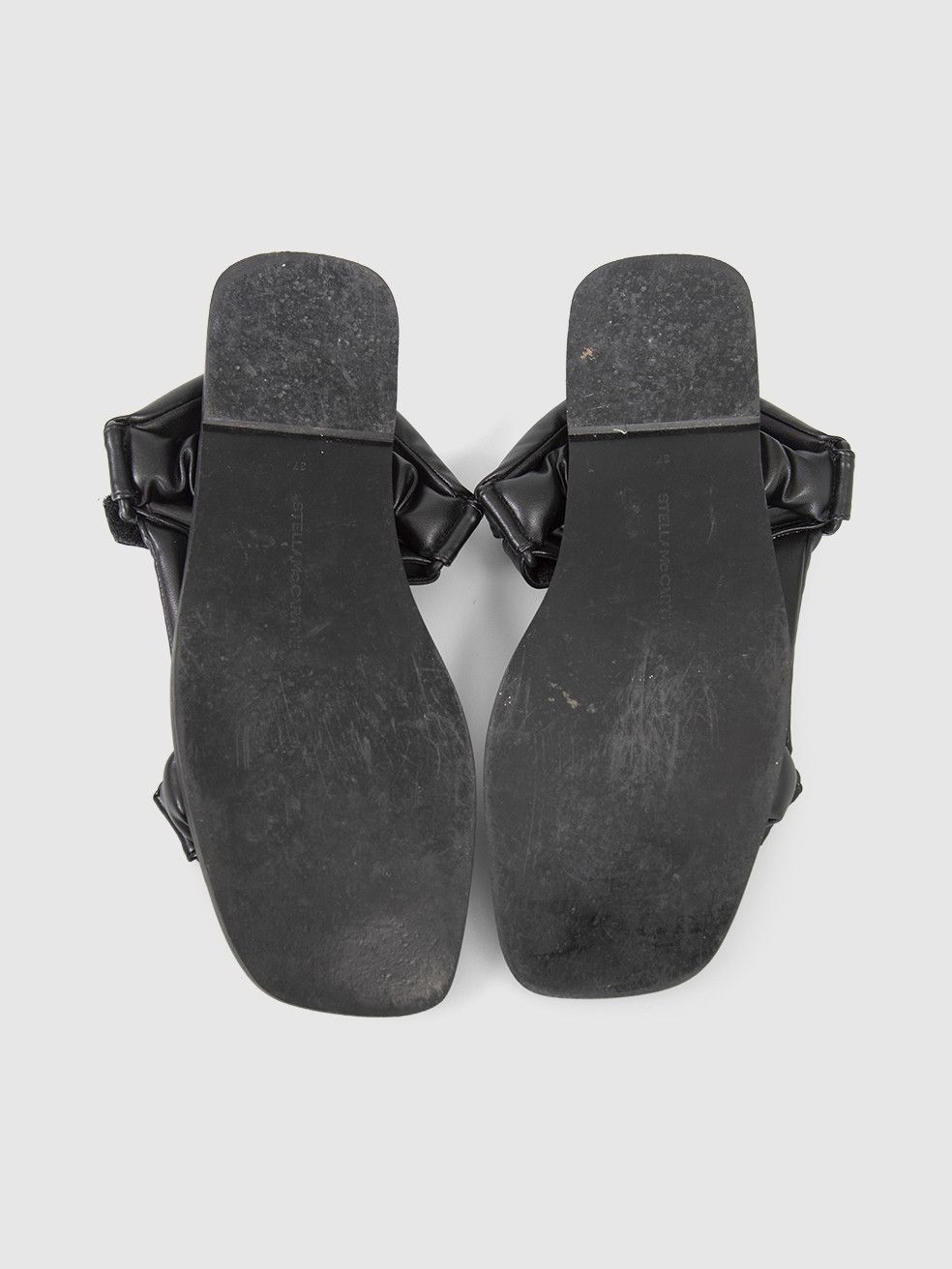 Stella McCartney Black Hemera Logo Sandals Size US 7 / IT 37 - 5 Thumbnail